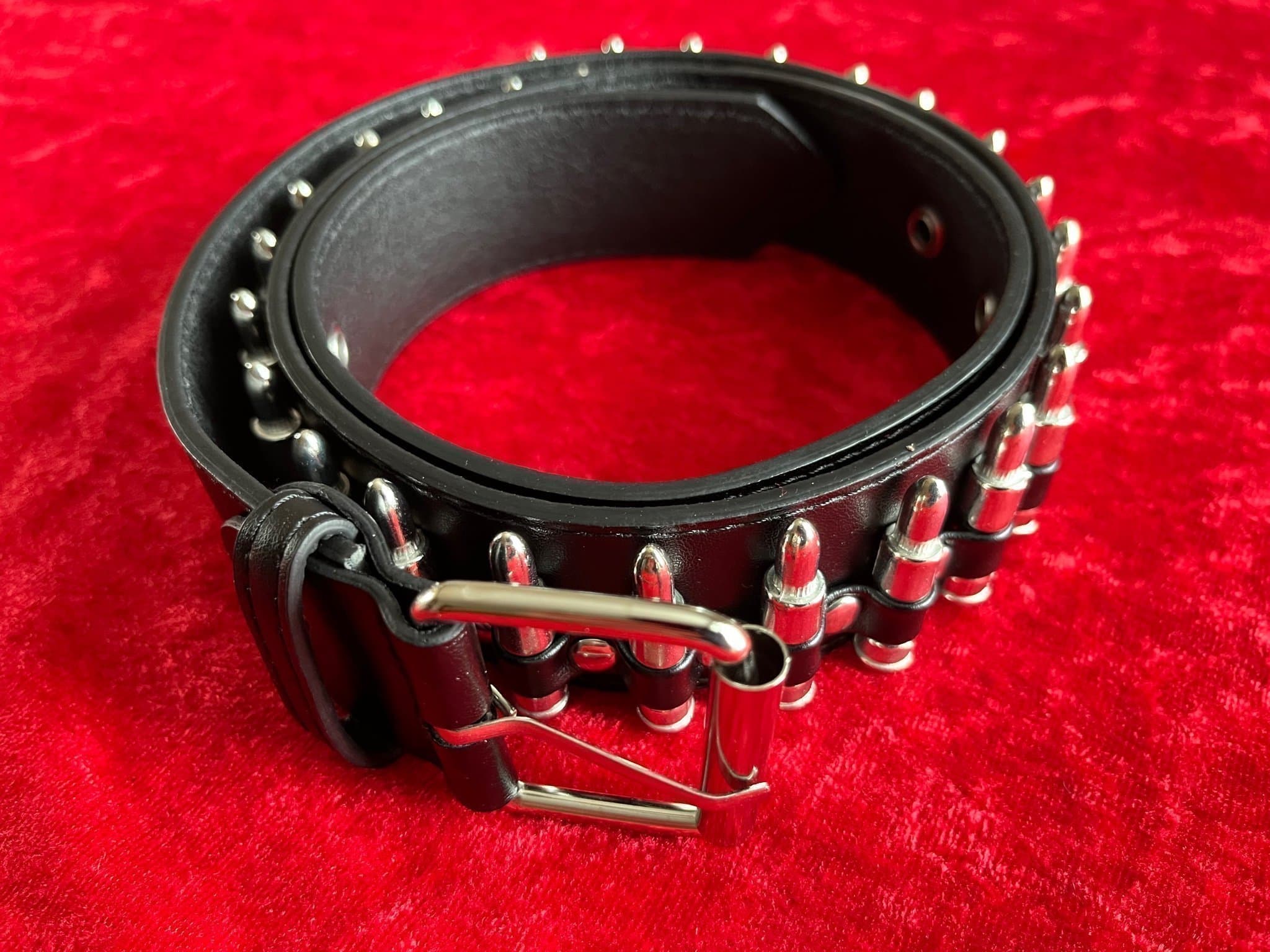 Patronbälte PU-Läder Punk, Rock, Goth, Metal, Hårdrock.