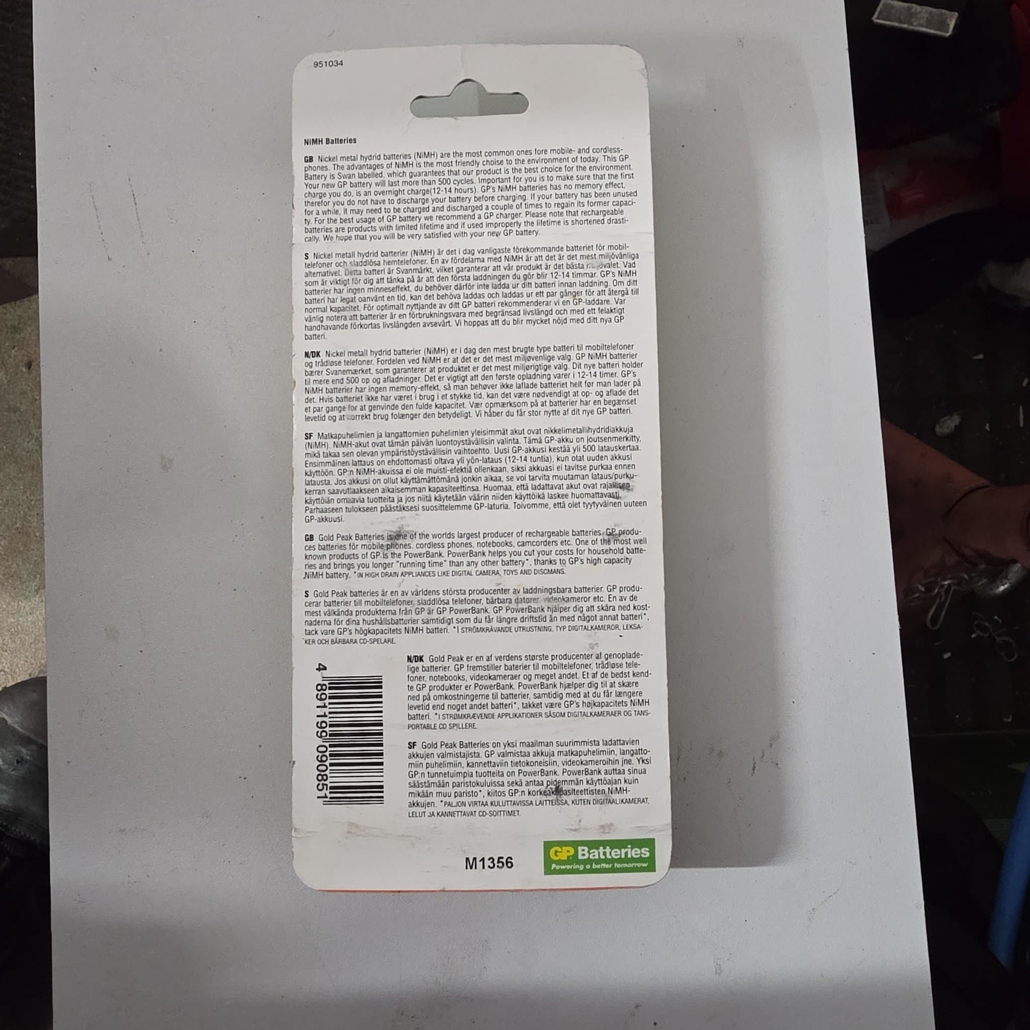 GP Mobile Phone Batteripack för Ericsson NH237/238/GH337