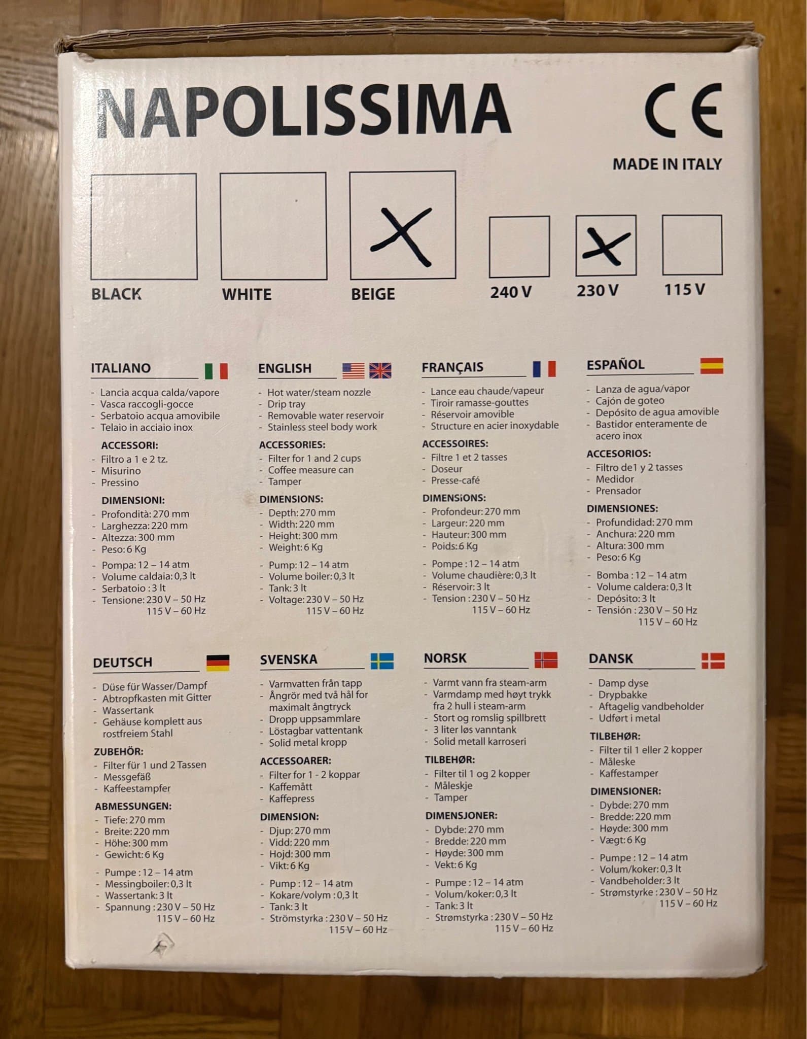 Isomac Napolissima Espressomaskin