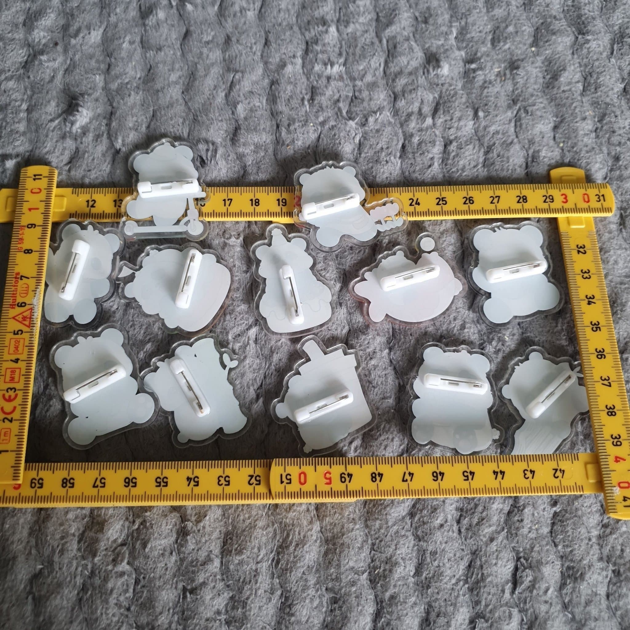 12st panda nålmärken