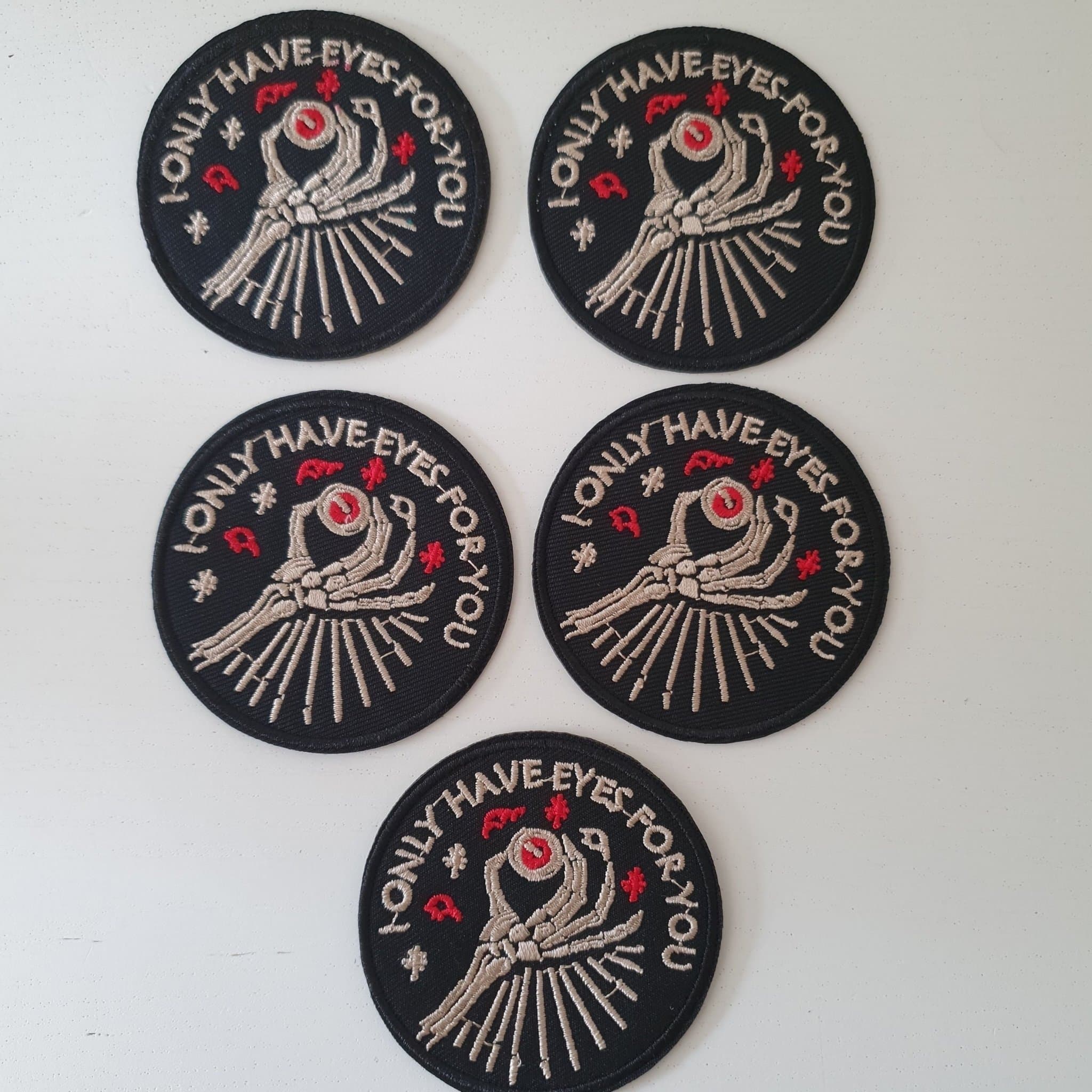 5 st Tygmärken - I Only Have Eyes For You