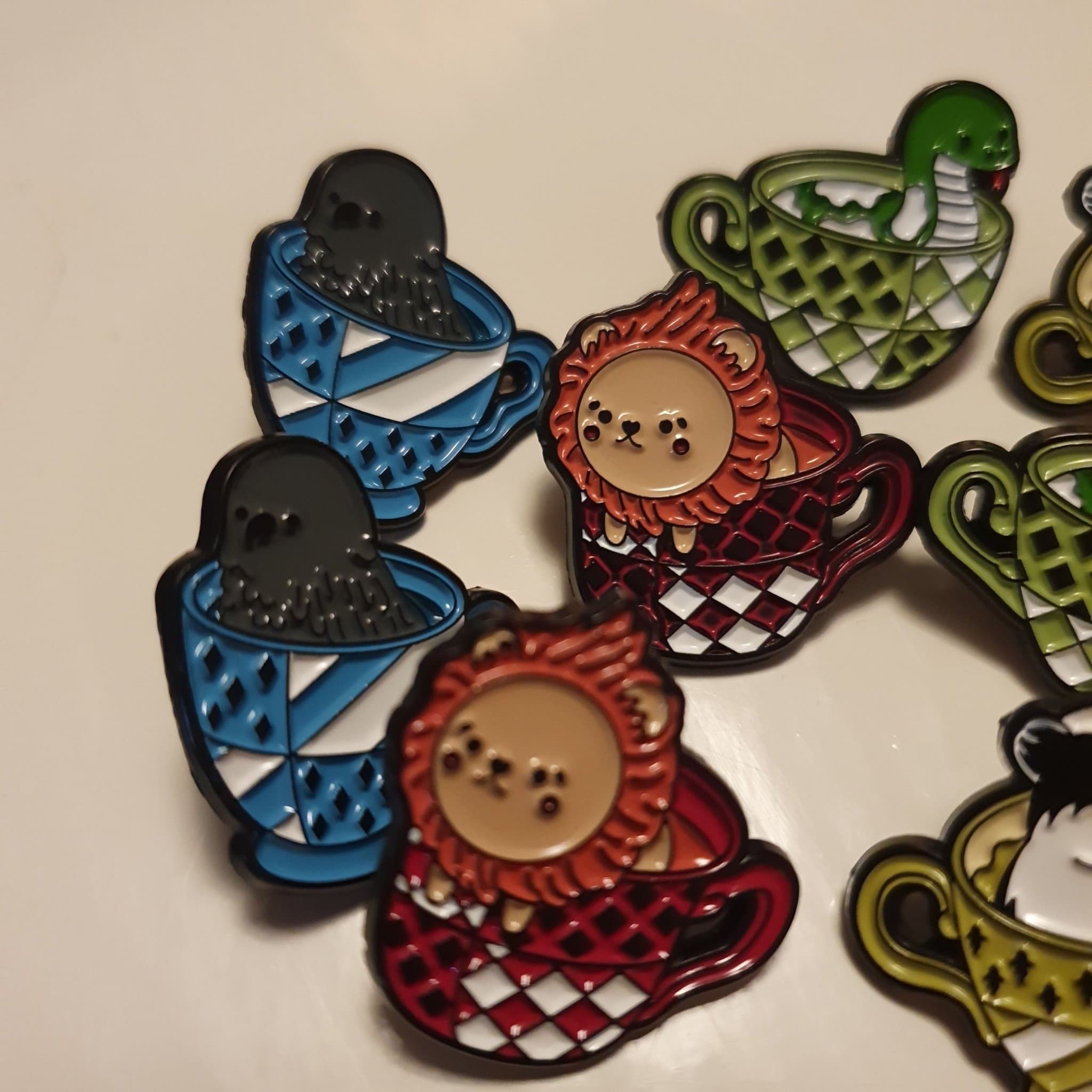 8st Harry Potter Hus Djur Pins