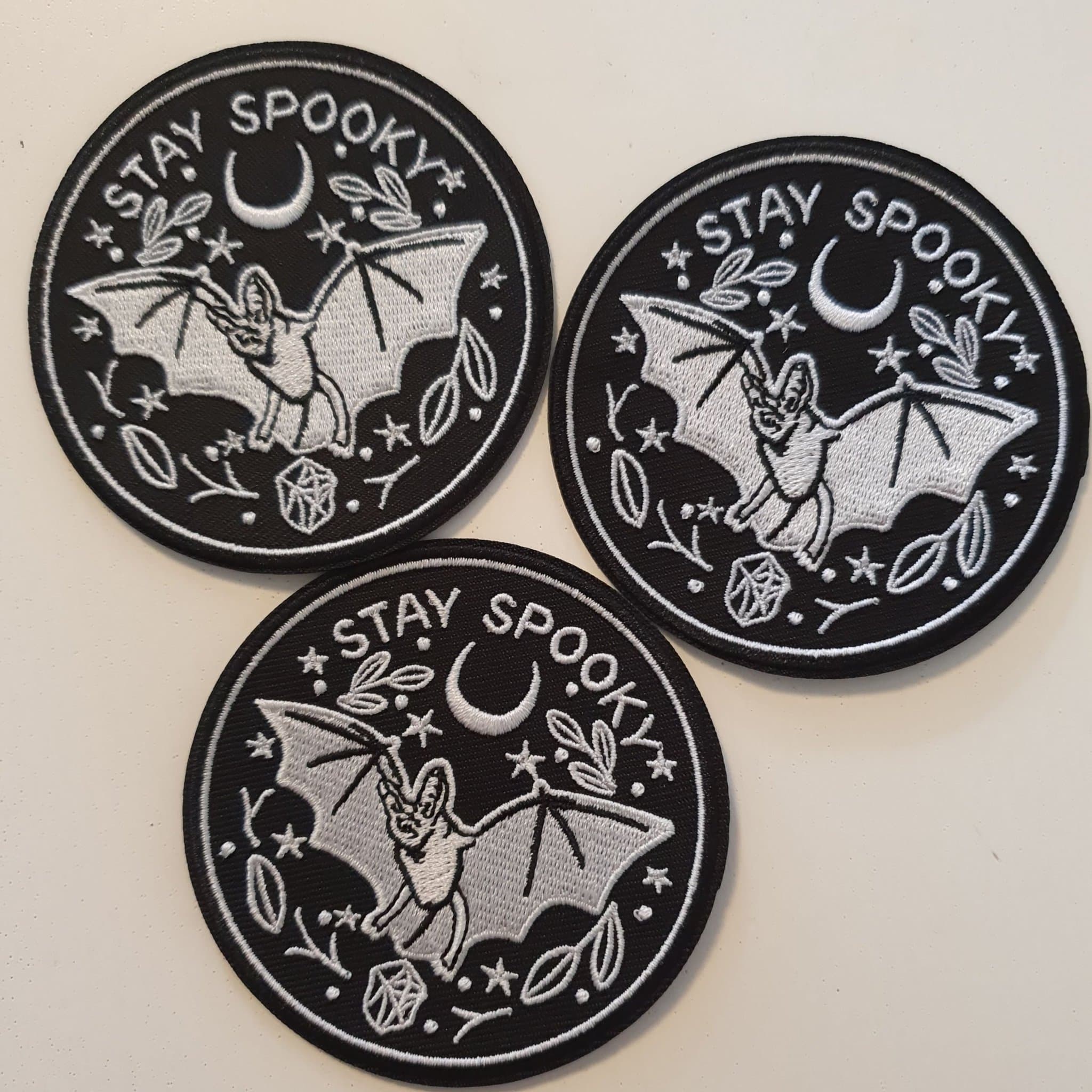 3 st Tygmärken - Stay Spooky Fladdermus