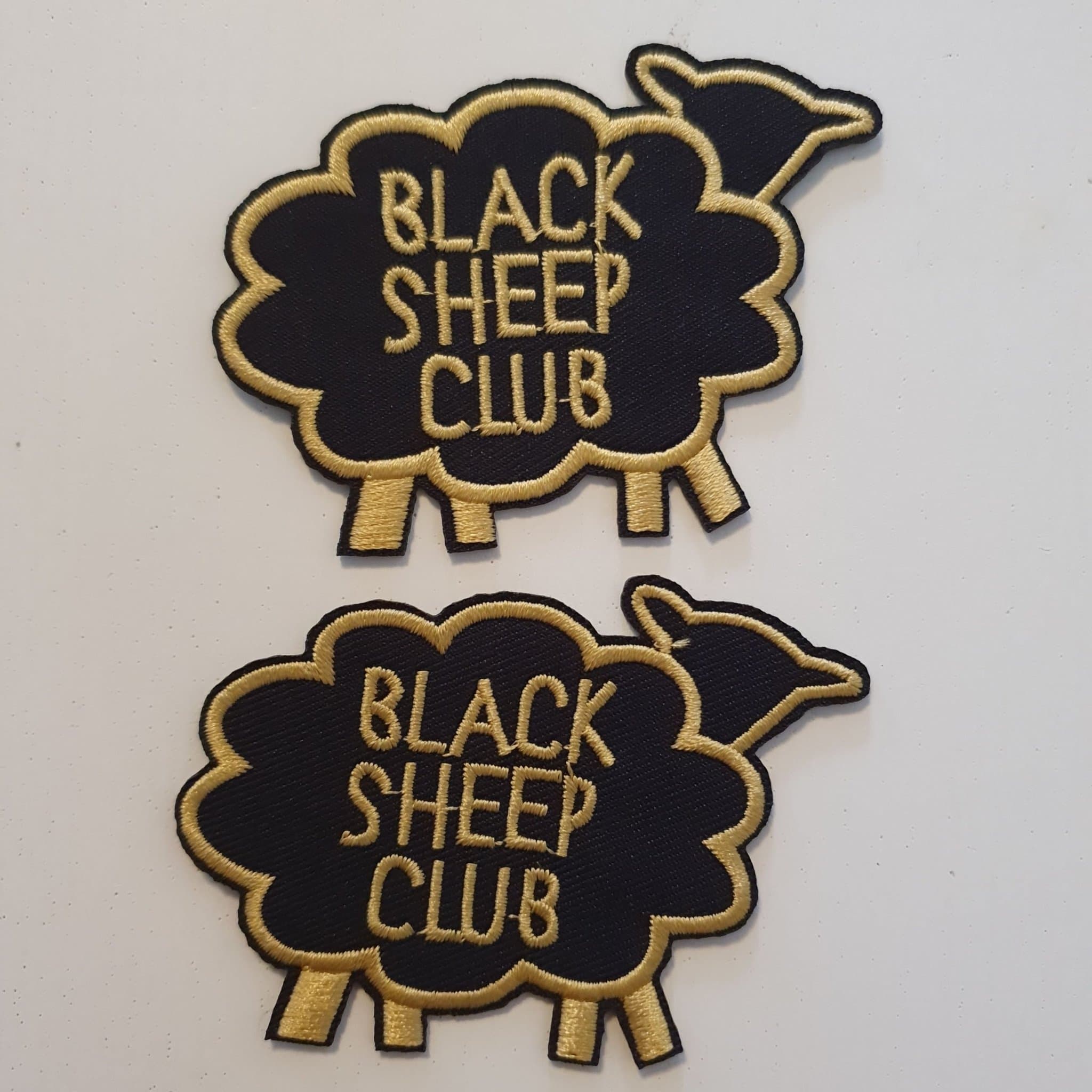 2 st Black Sheep Club Strykapå laglapp