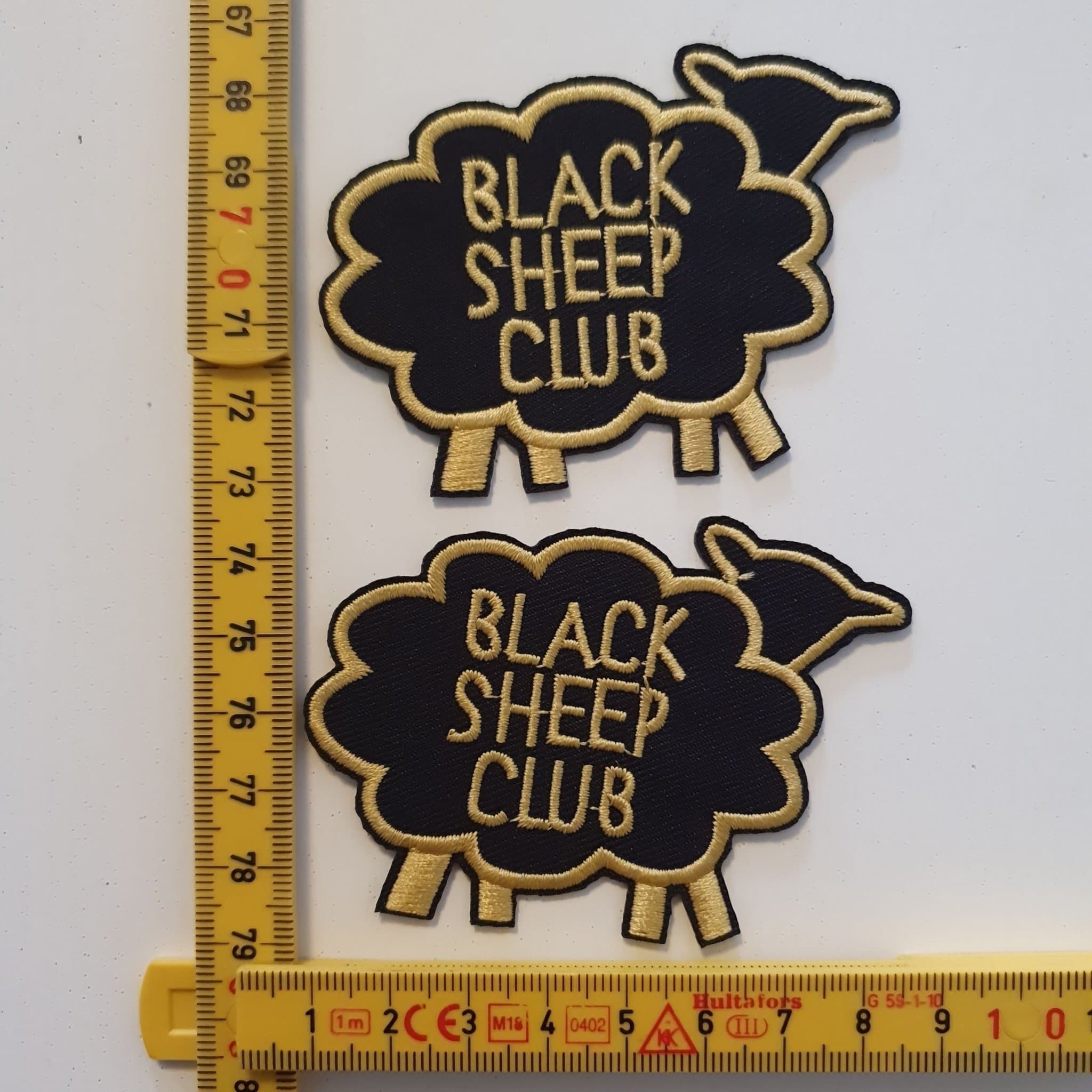 2 st Black Sheep Club Strykapå laglapp