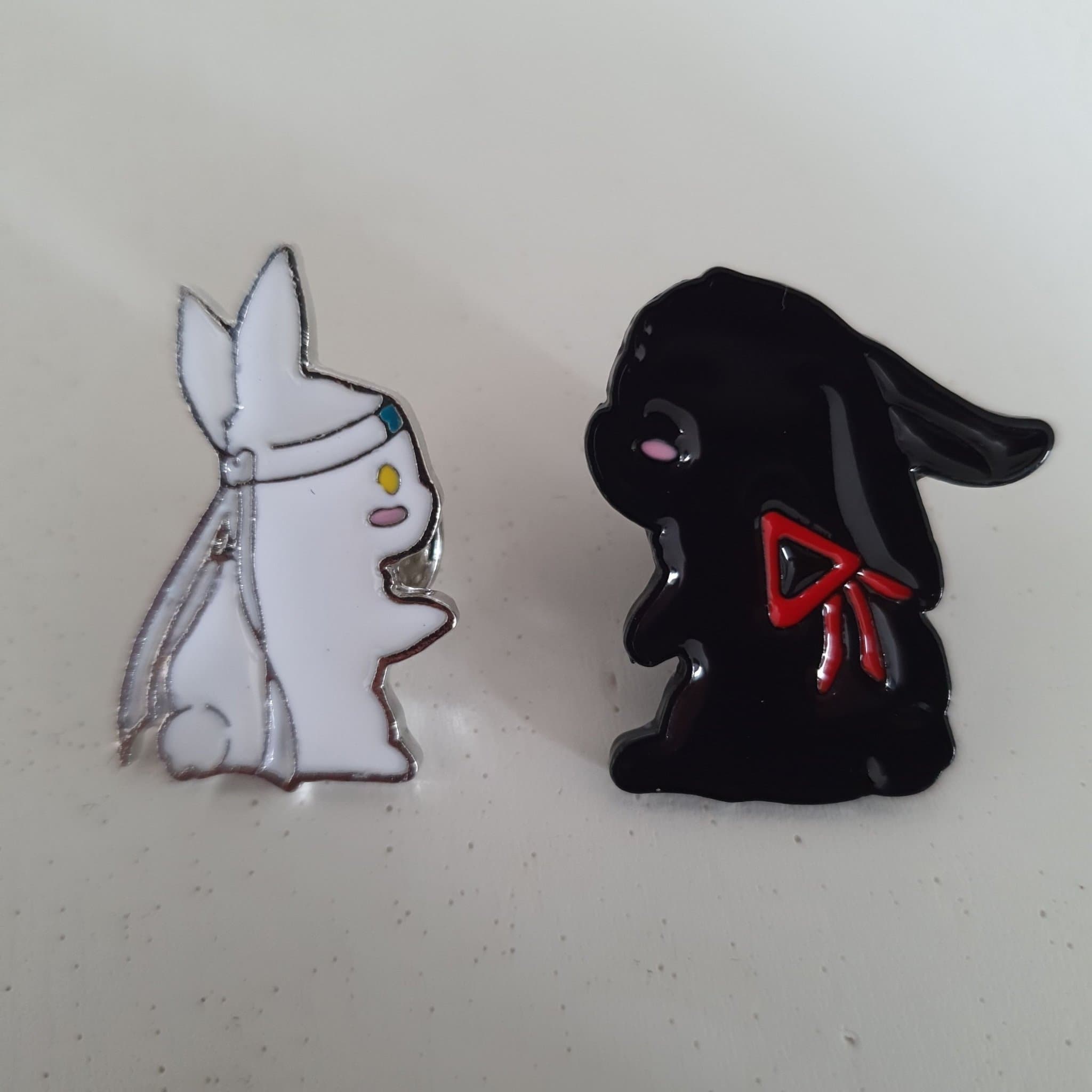 2 st Söta Kanin Pins Grandmaster of demonic cultivation