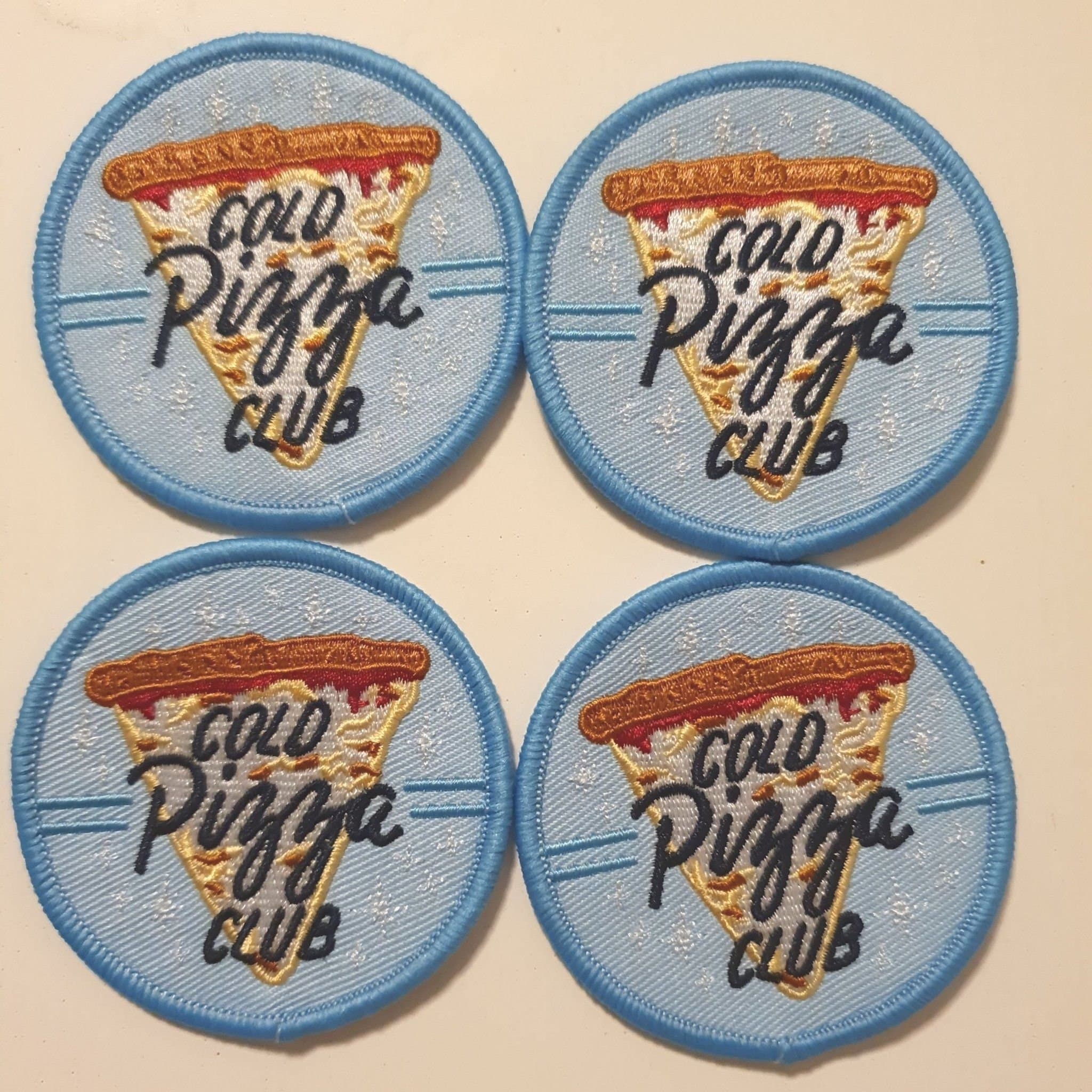 4st patch Cold pizza club strykapå laglapp