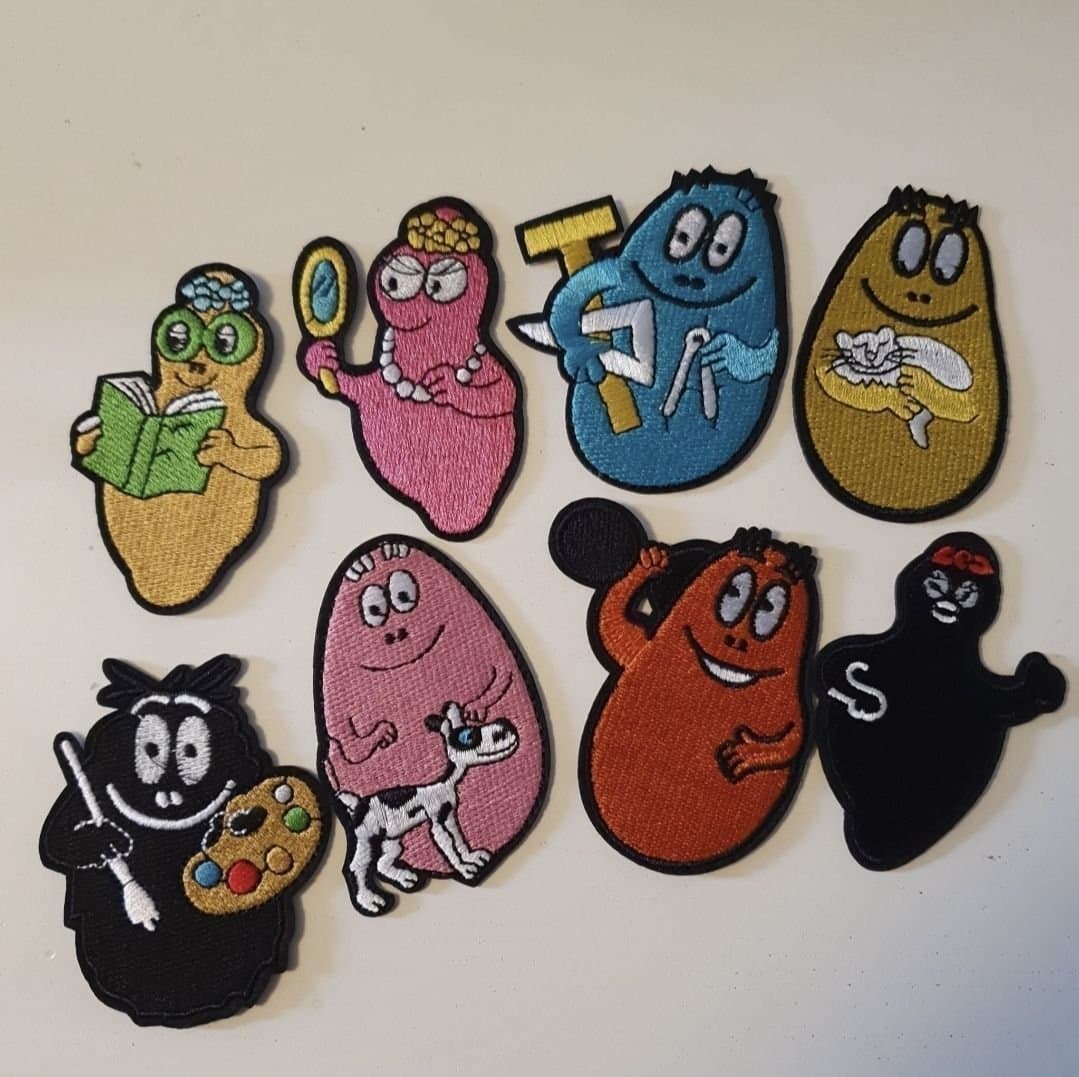 8st Barbamamma Familjen Tygmärken