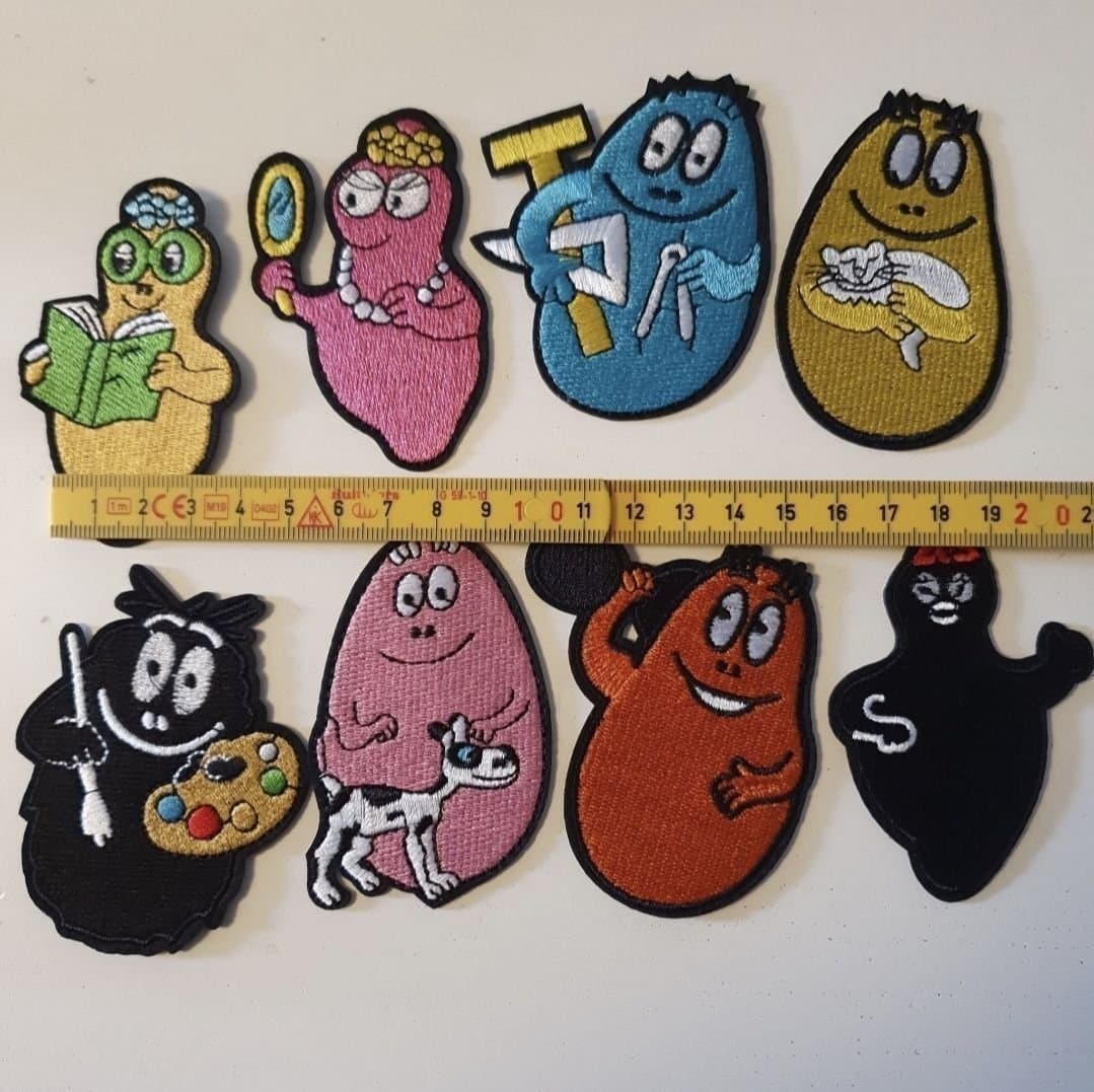 8st Barbamamma Familjen Tygmärken