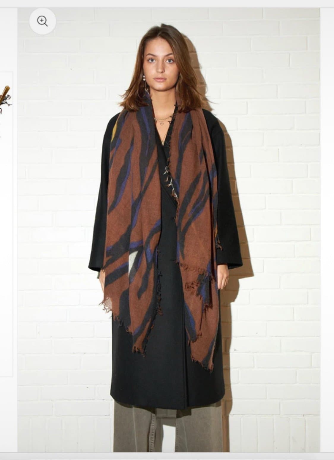 Bella Ballou mörkgrå och grå halsduk