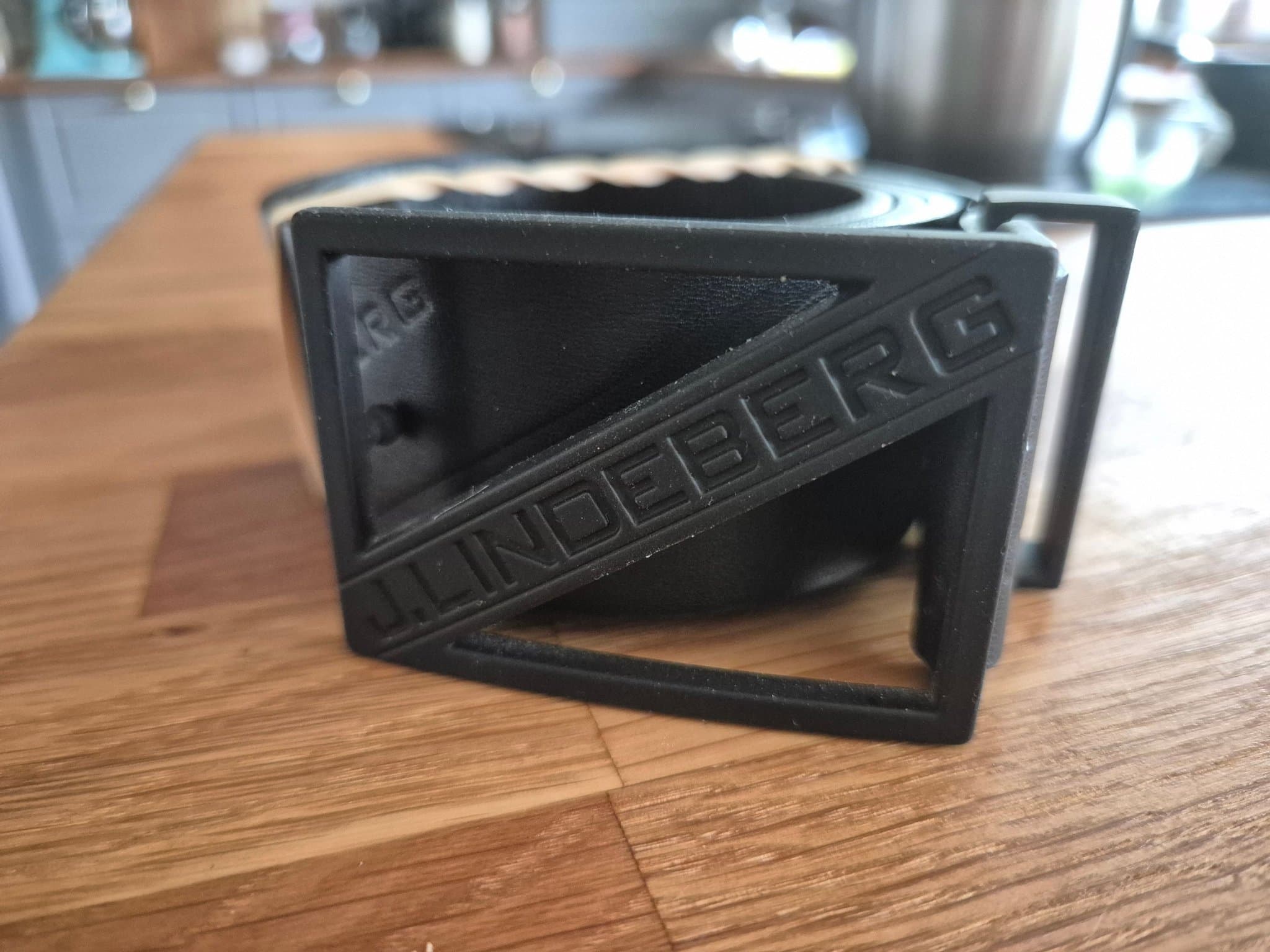 J.Lindeberg svart bälte nyskick