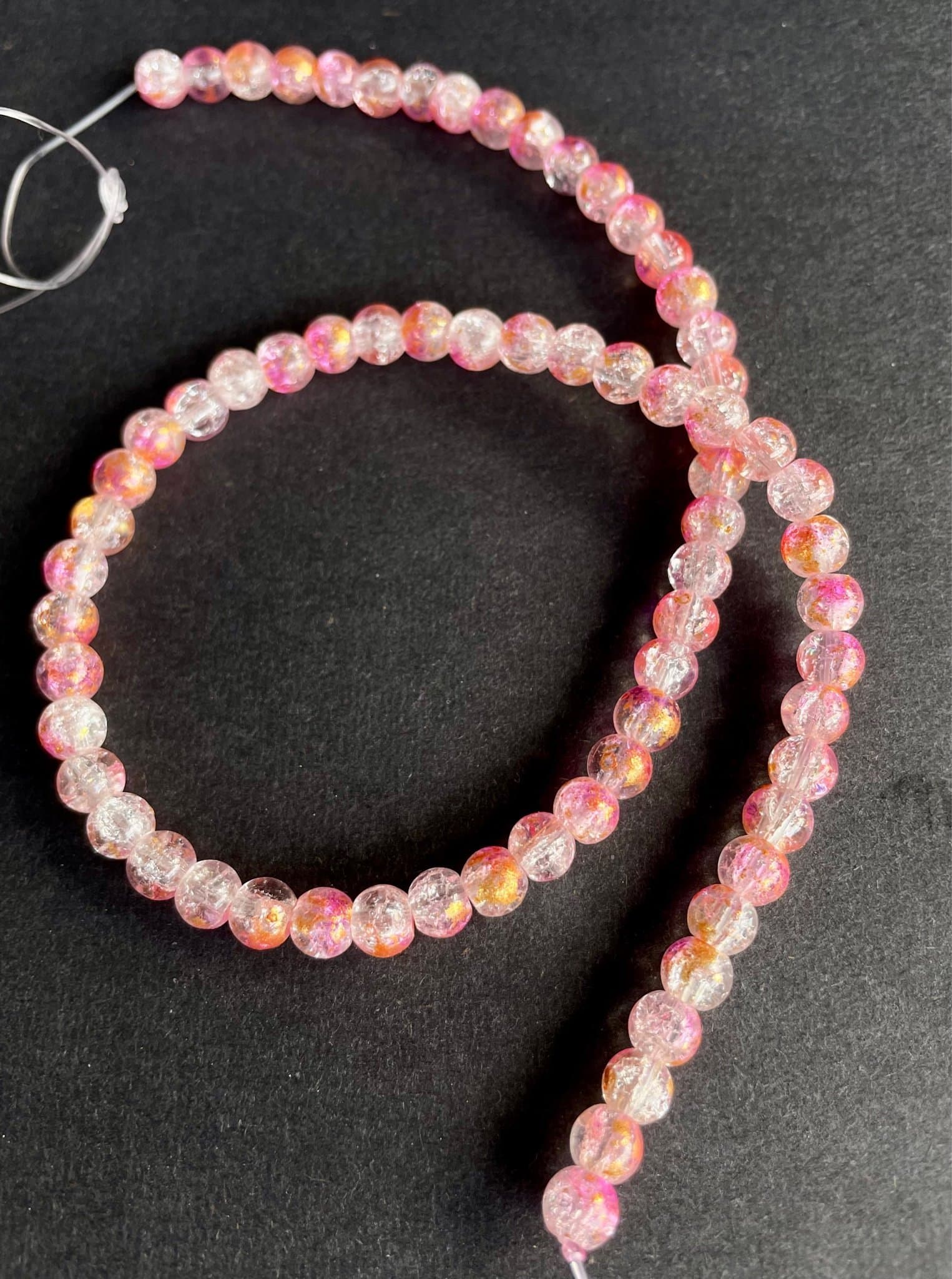 Glaspärlor 1sträng med 70 stycken exklusiva pärlor