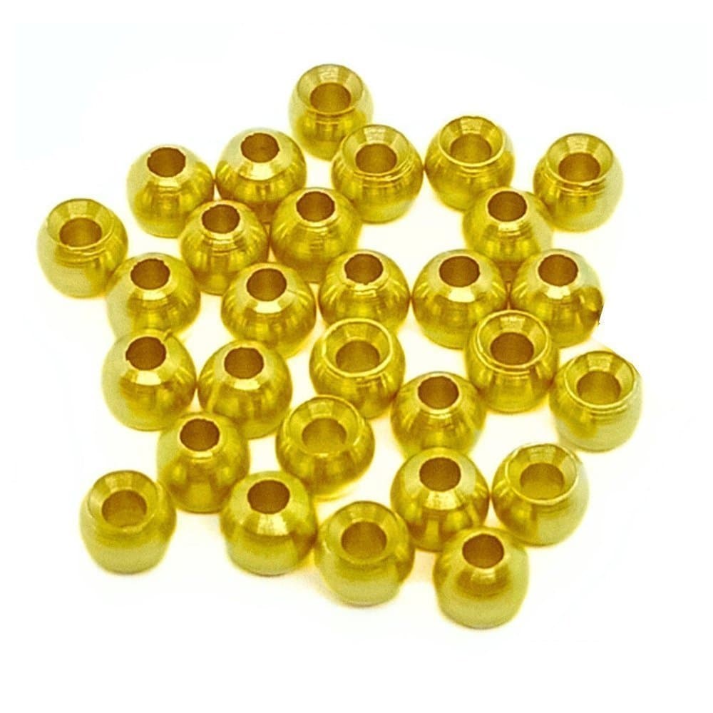 100 ST 2,4 MM GULD BRASS BEAD
