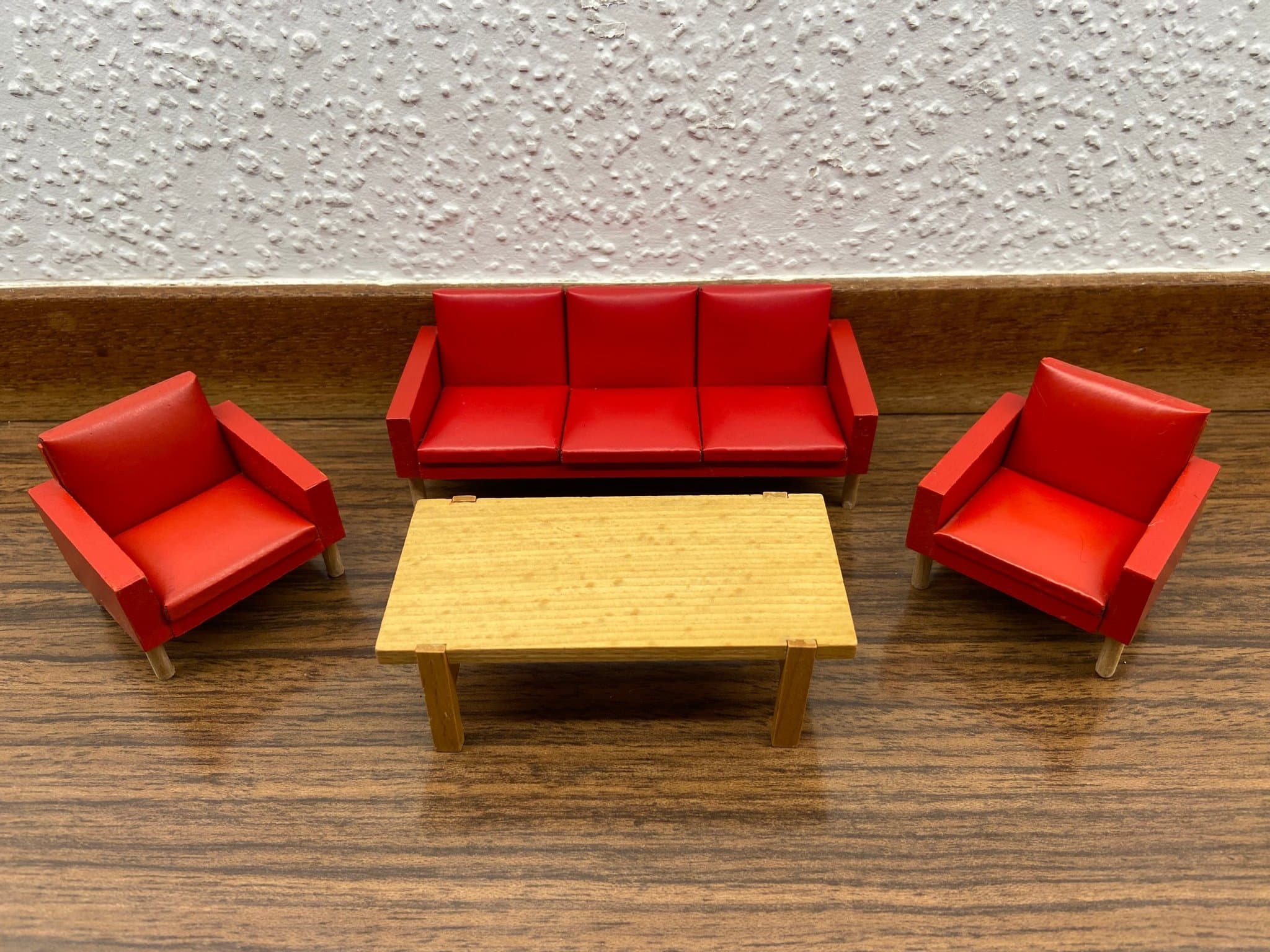 Lundby - Soffa - Fåtölj - Soffbord - Dockskåp