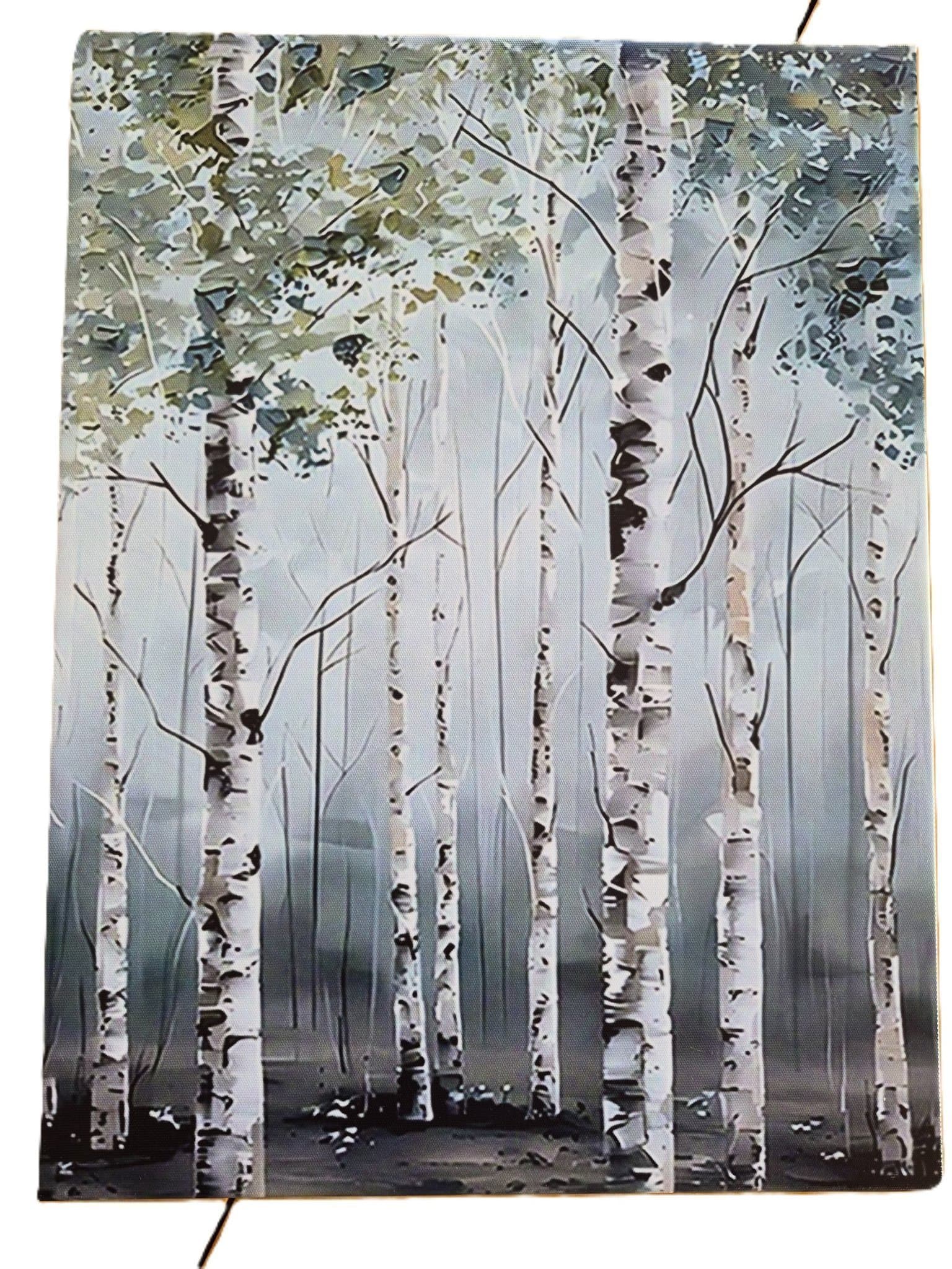 Björkskog i fint ljus - Tavla