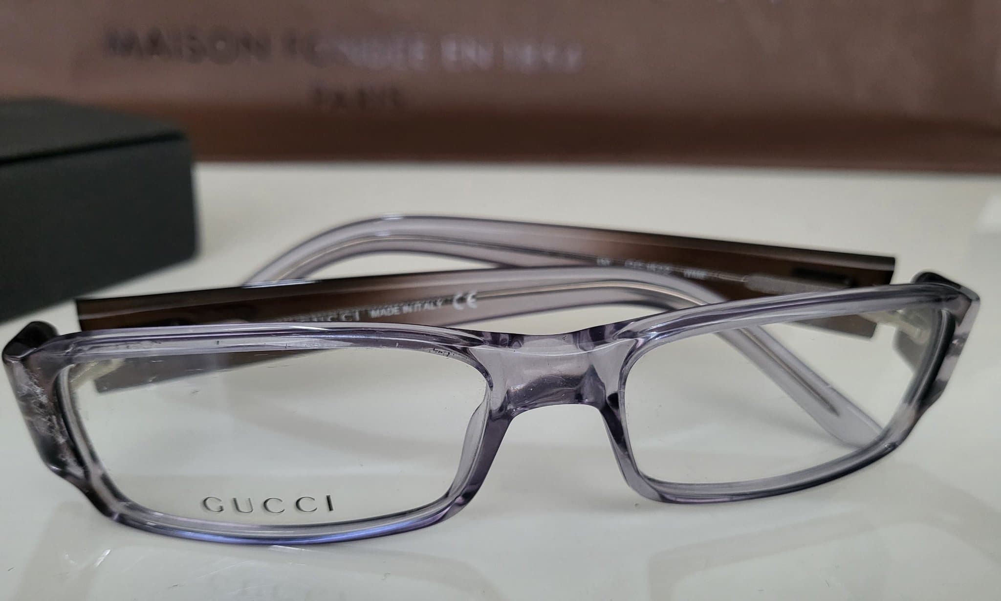 Gucci glasögonbågar GG 1522 med hård etui och putsduk