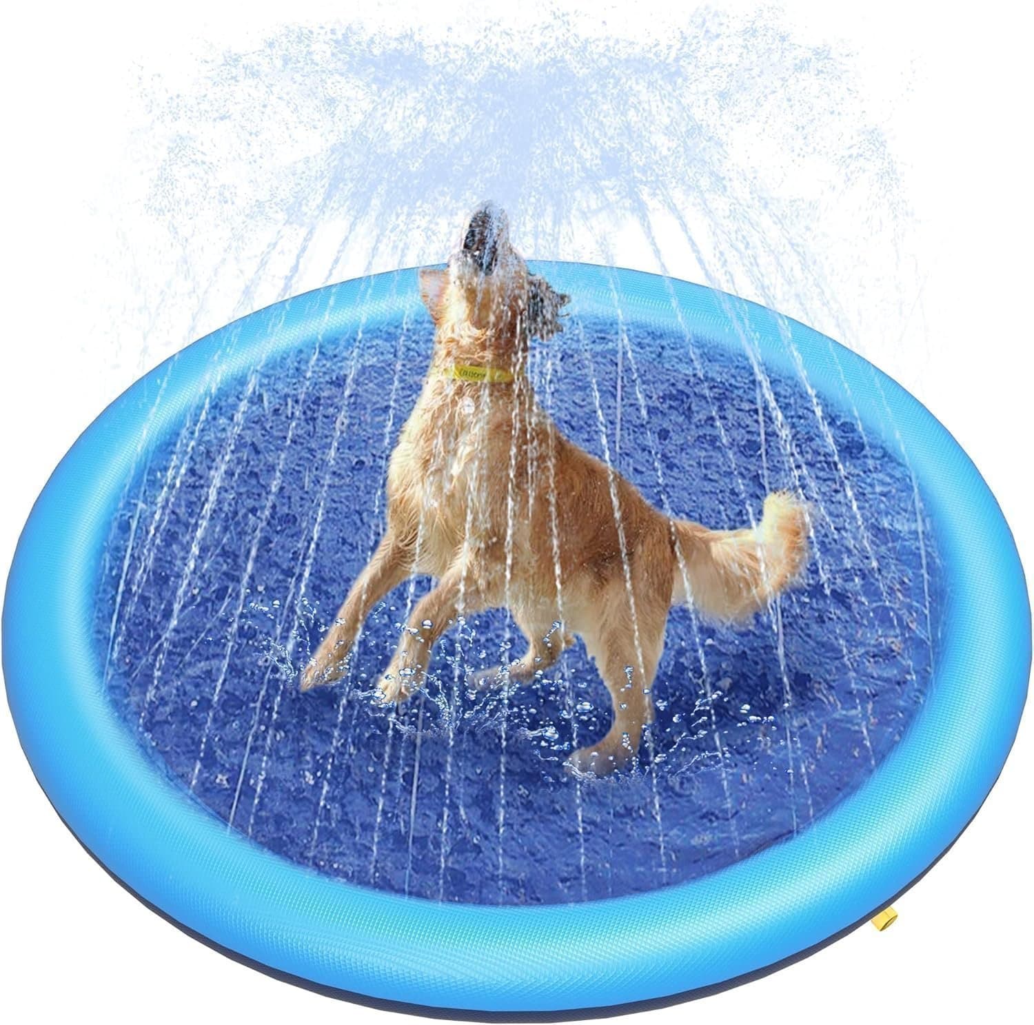 [Ny] Hundfontän hundleksak hundpool trädgård hund husdjur barn vattenlek vatten