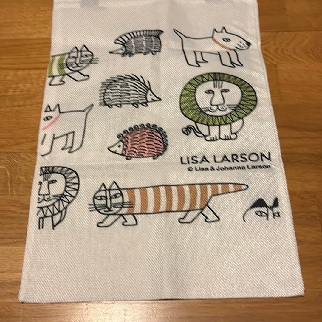 Kasse i tyg med olika djur motiv, Ny!