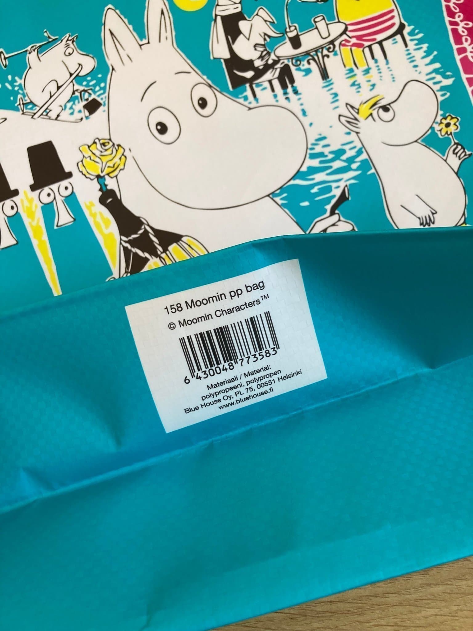 Mumin shoppingkasse 41x35x14cm