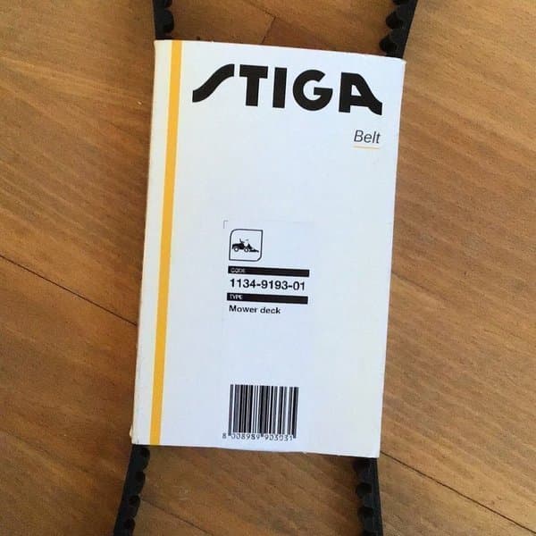 HELT NY - Original Stiga kuggrem 1134-9193-01 till Stiga Klippaggregat 85M