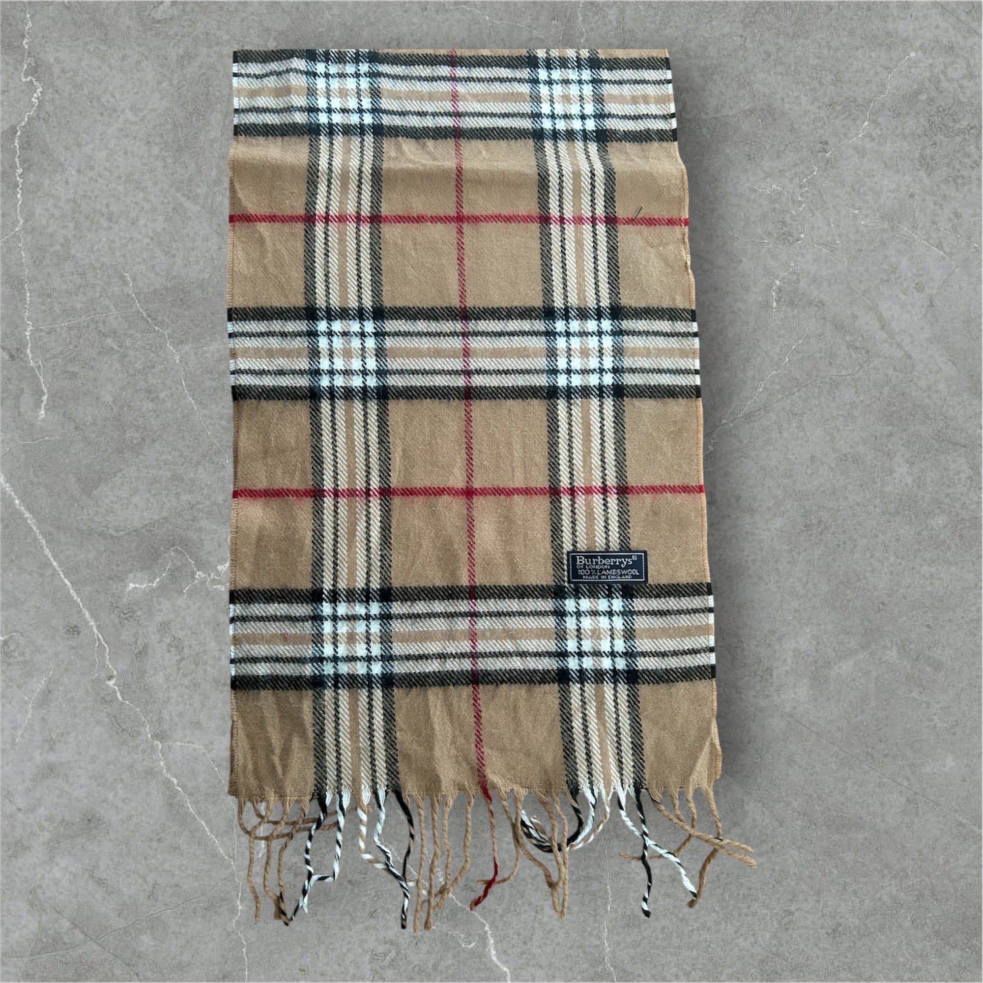 Burberrys beige halsduk