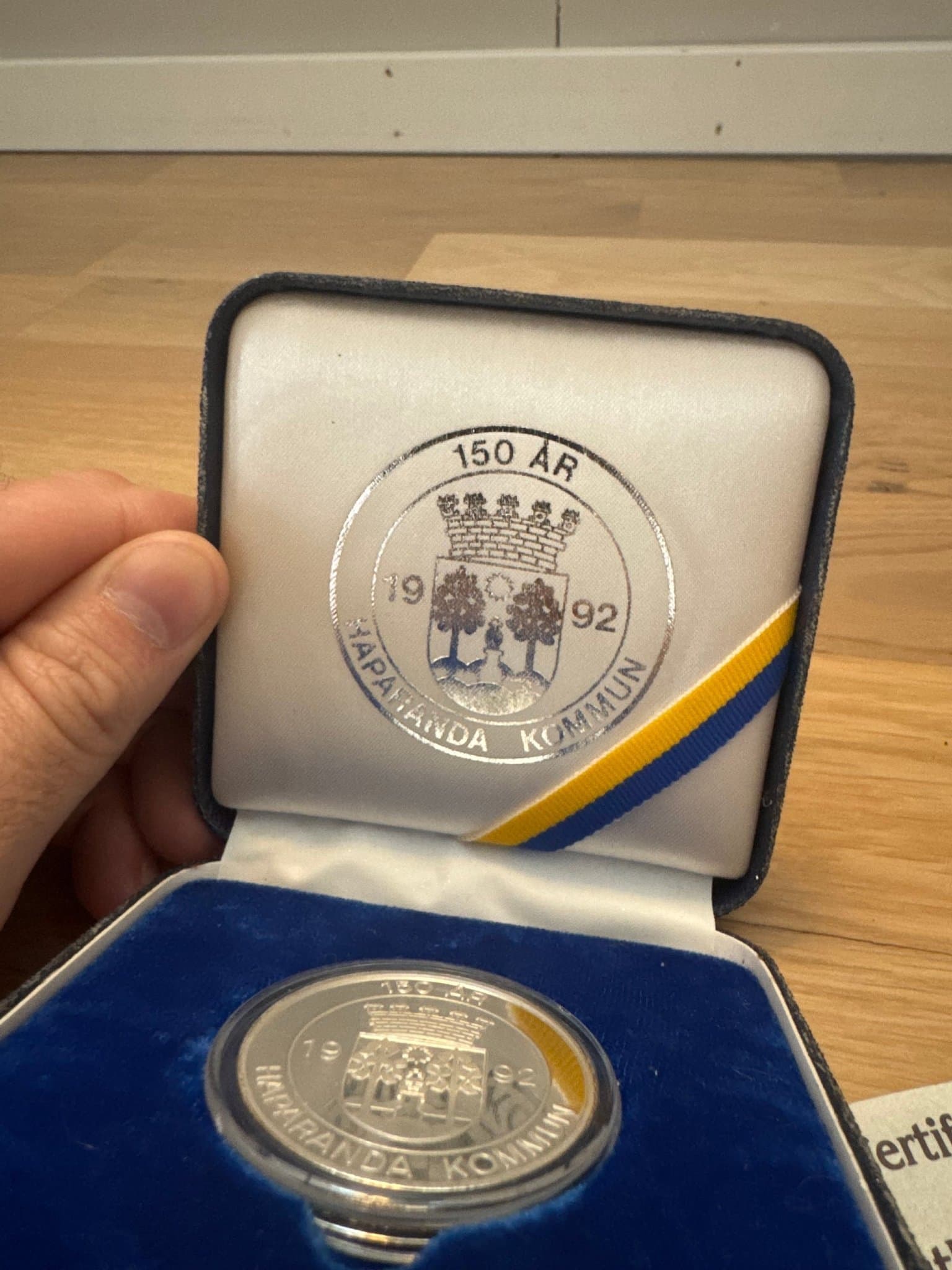 Haparanda Kommun 150 År Minnesmynt .999 silver 1 troy ounce