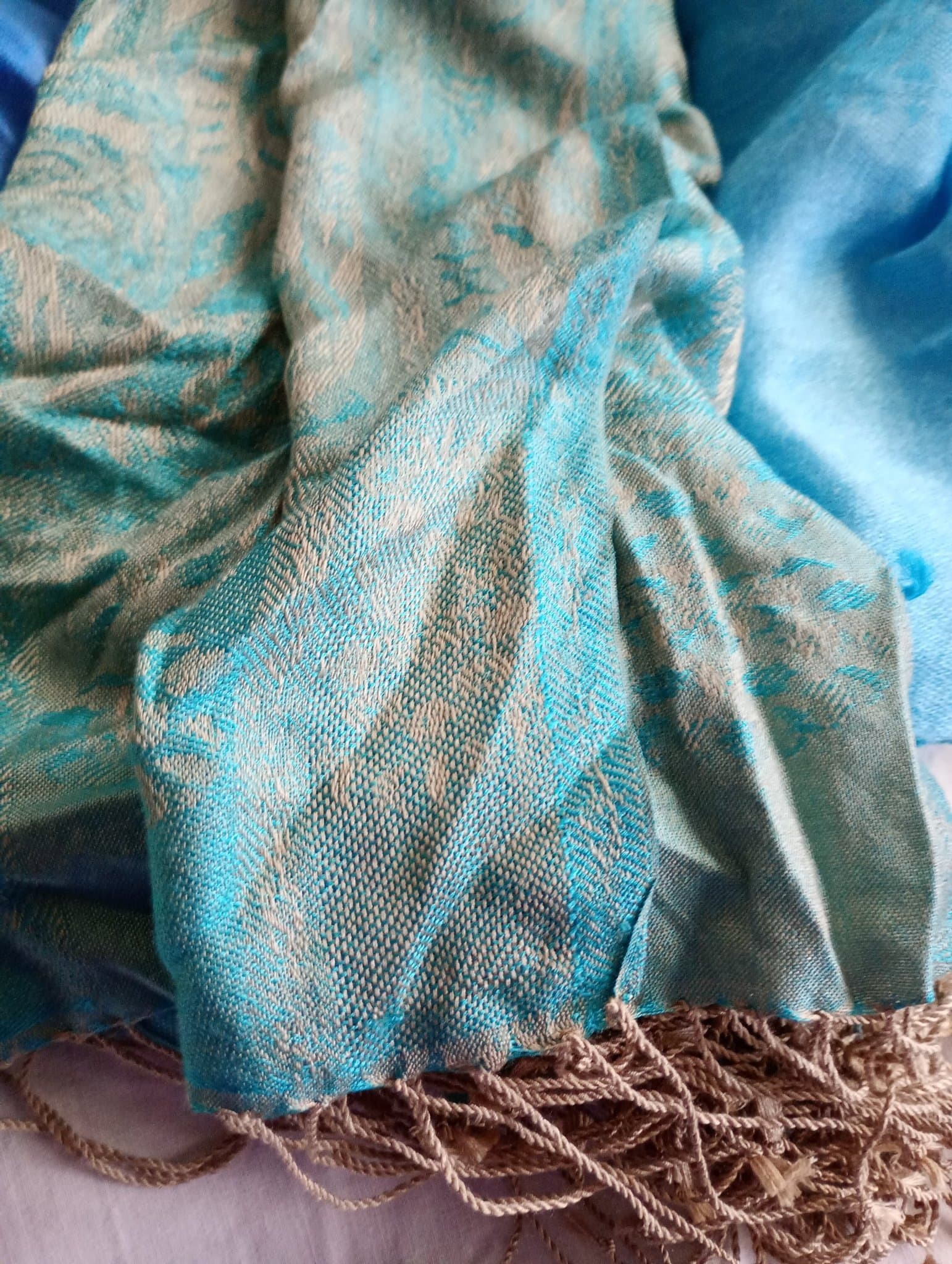 ****8 olika turkosa sjalar scarfs siden silk viskos olika färger och mönster****