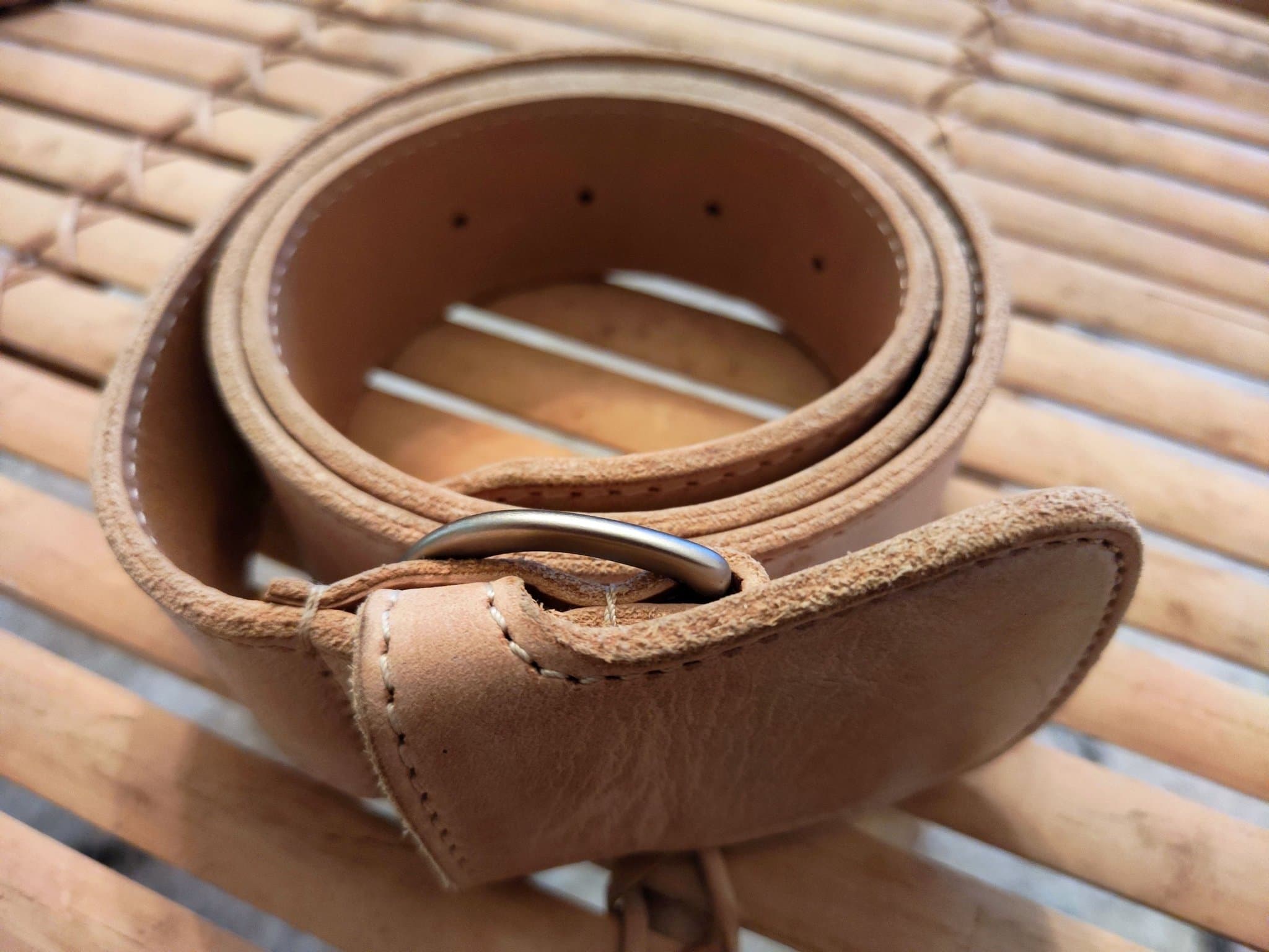 Beige läderbälte, Maison Margiela x HM