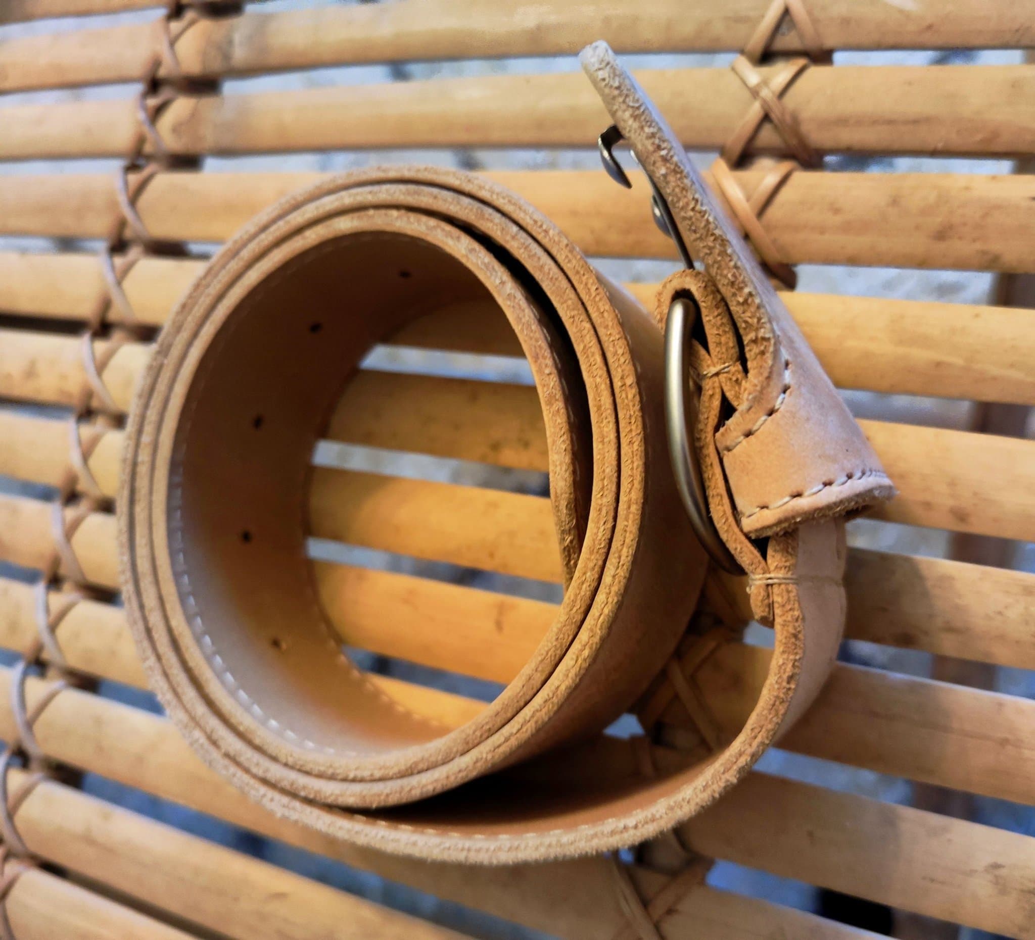 Beige läderbälte, Maison Margiela x HM