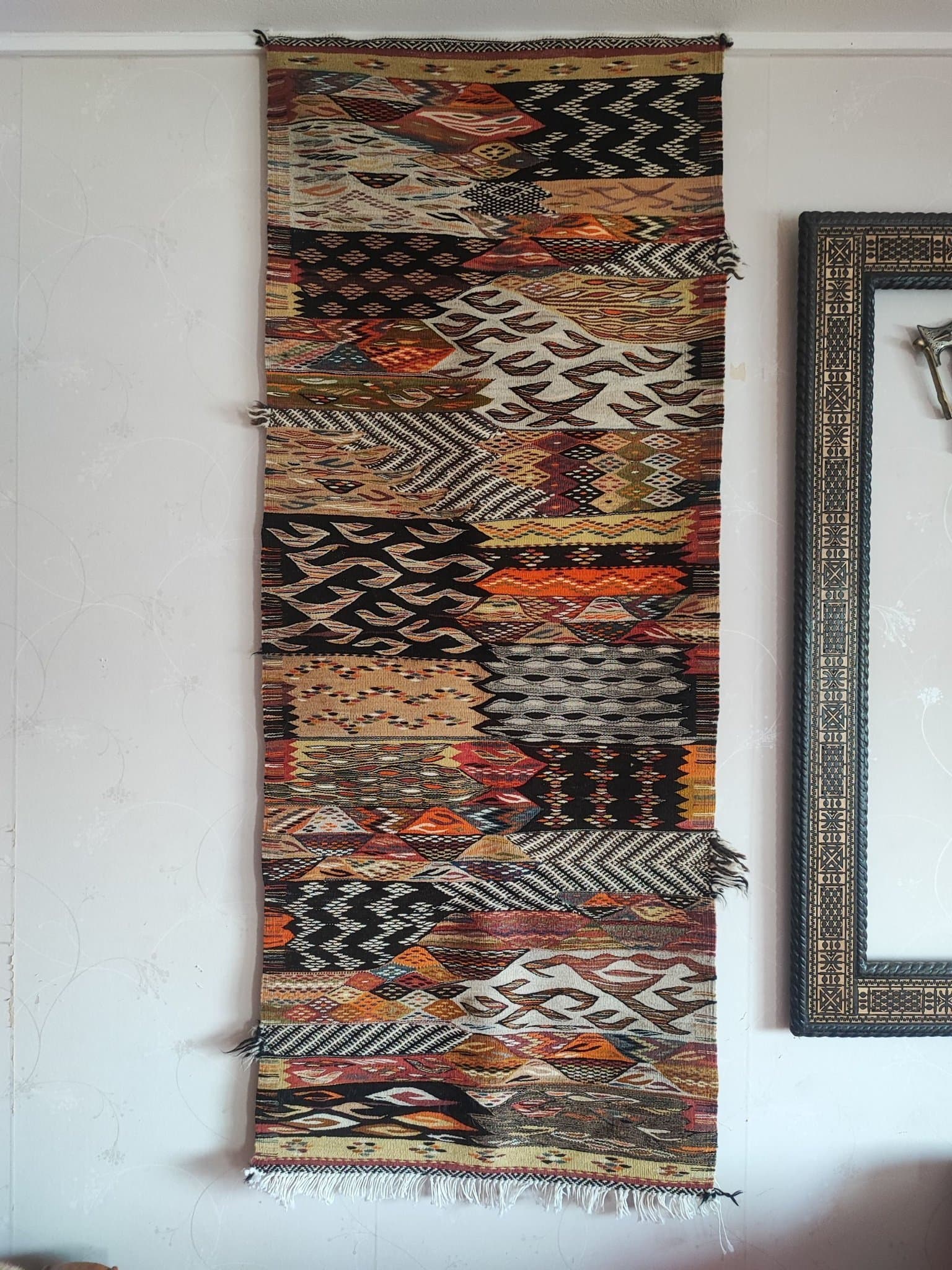 Vacker äkta Berber Ull matta 65×162 cm