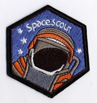Space Scout - tygmärke -