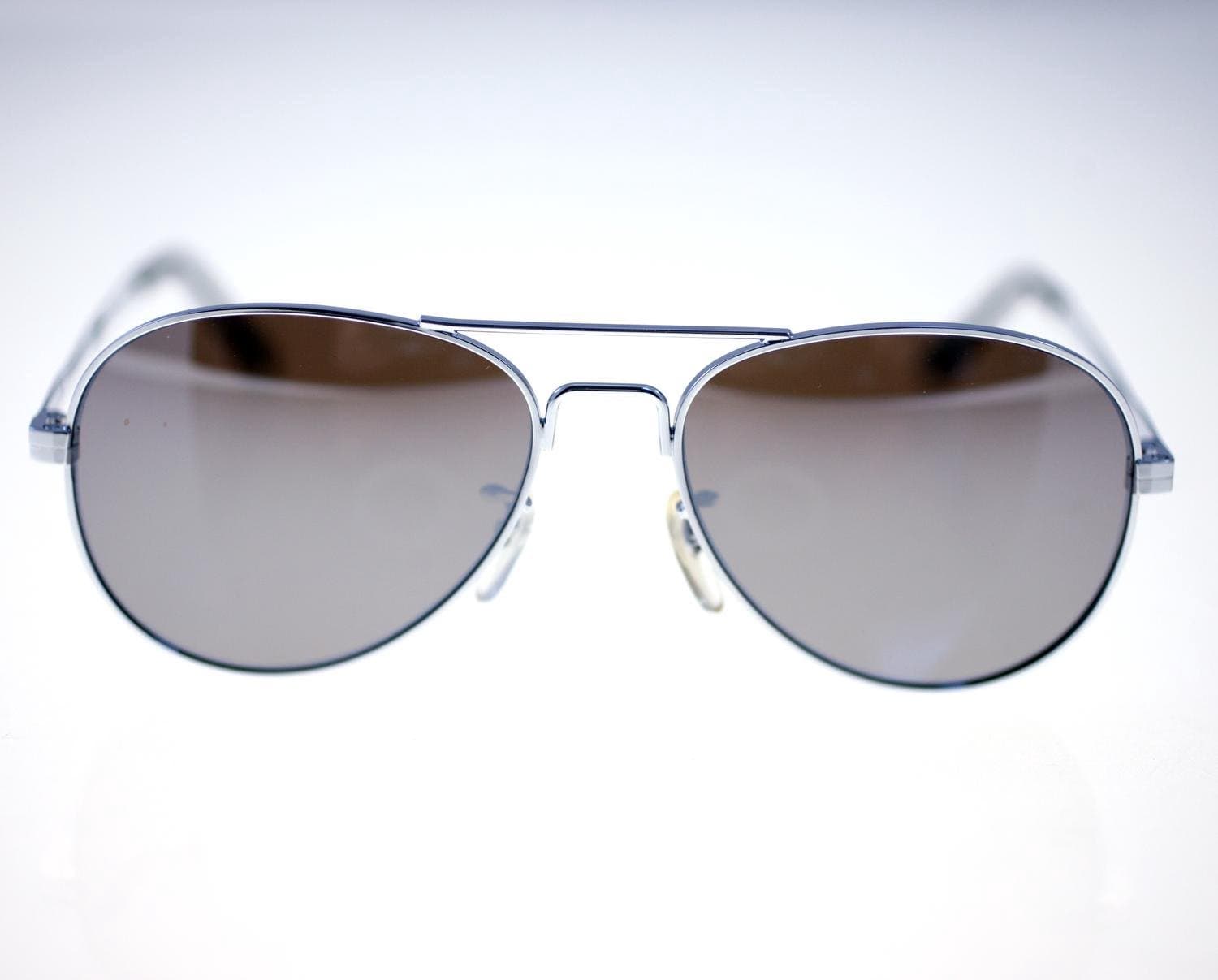 Vintage unisex pilot-style sunglasses with mirrored lenses-circa 80s-Weight 30g