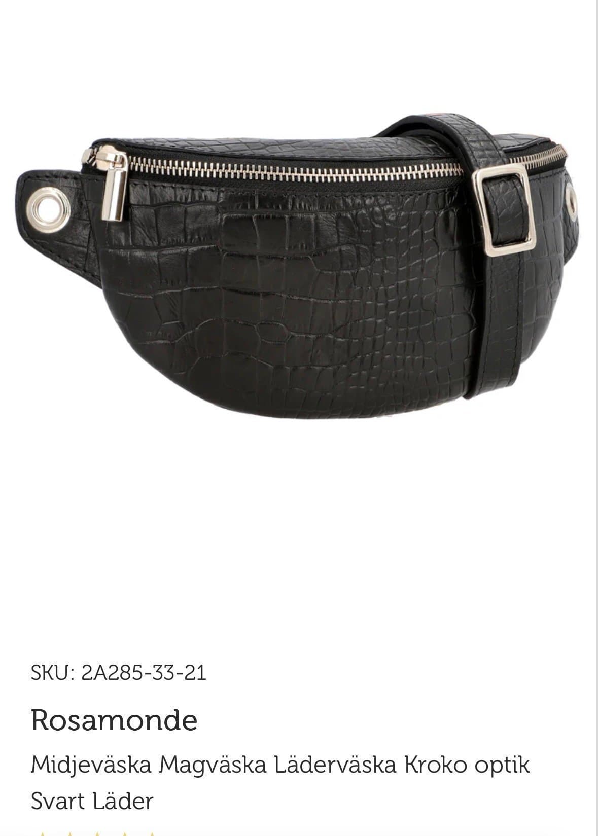 Mycket fin crossover shoulder/ magväska i skinn