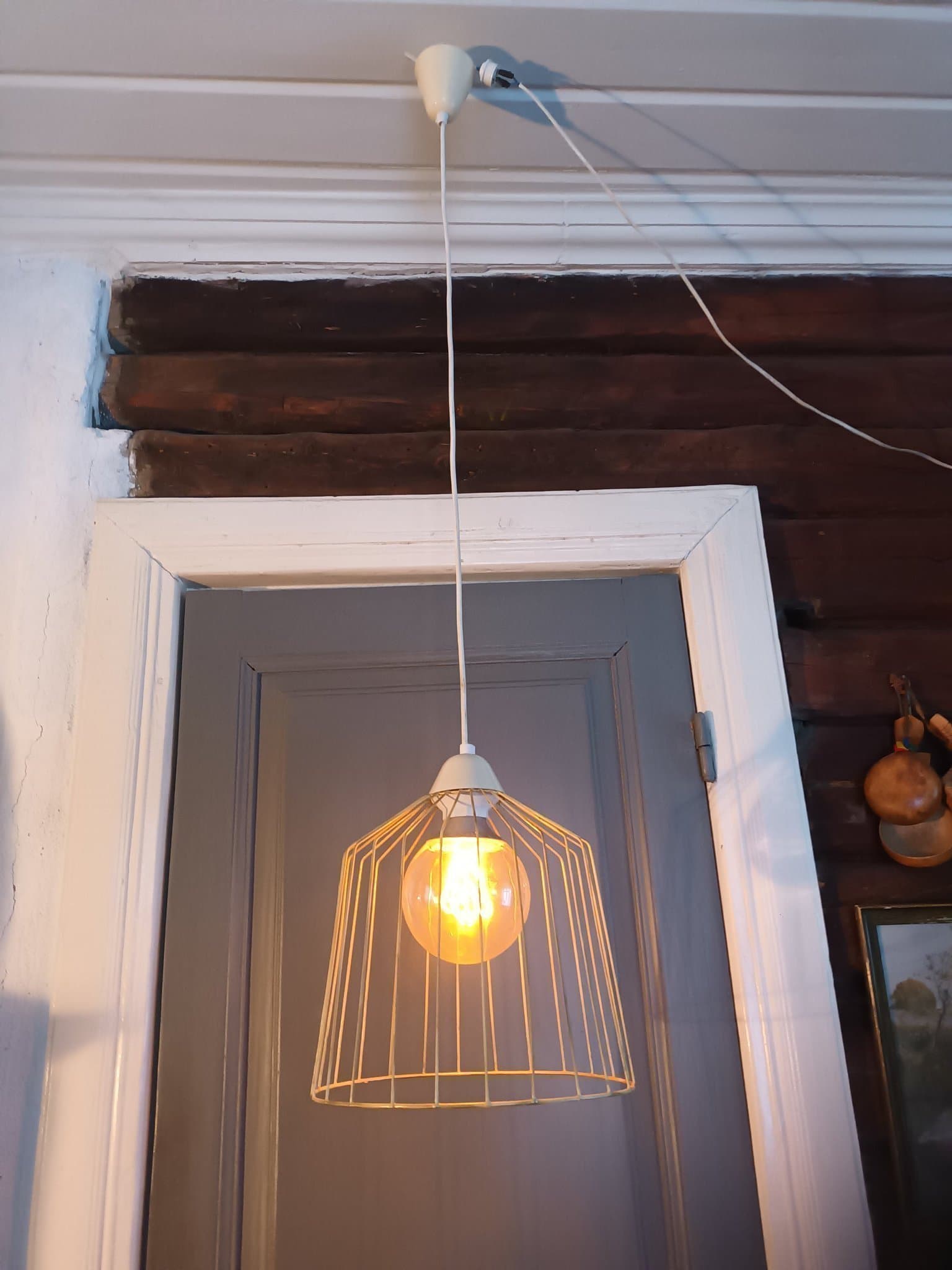 Hänglampa, pendellampa, galleröampa taklampa med bur