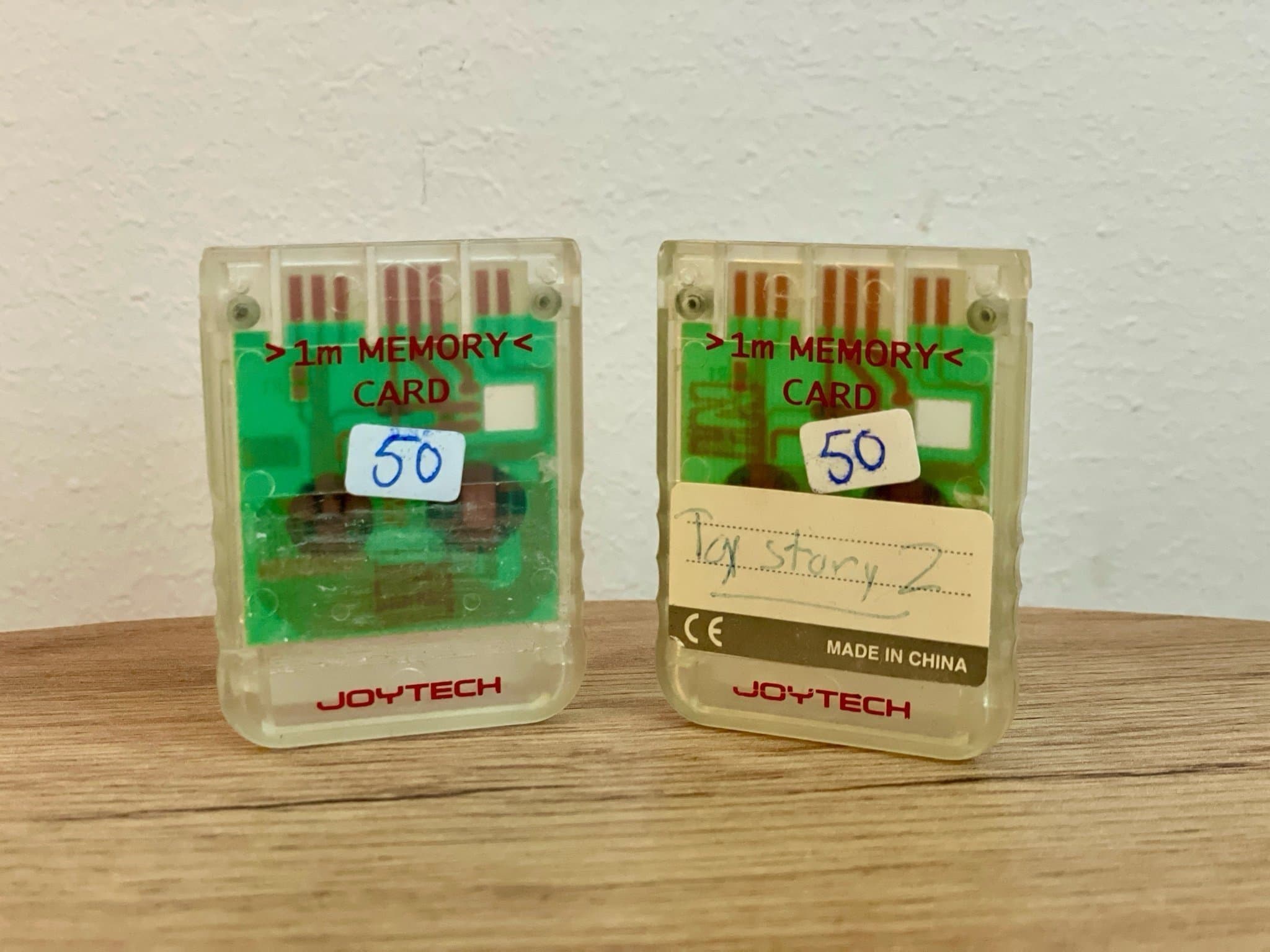 2 st Joytech 1MB Minneskort - PlayStation 1 (PS1)