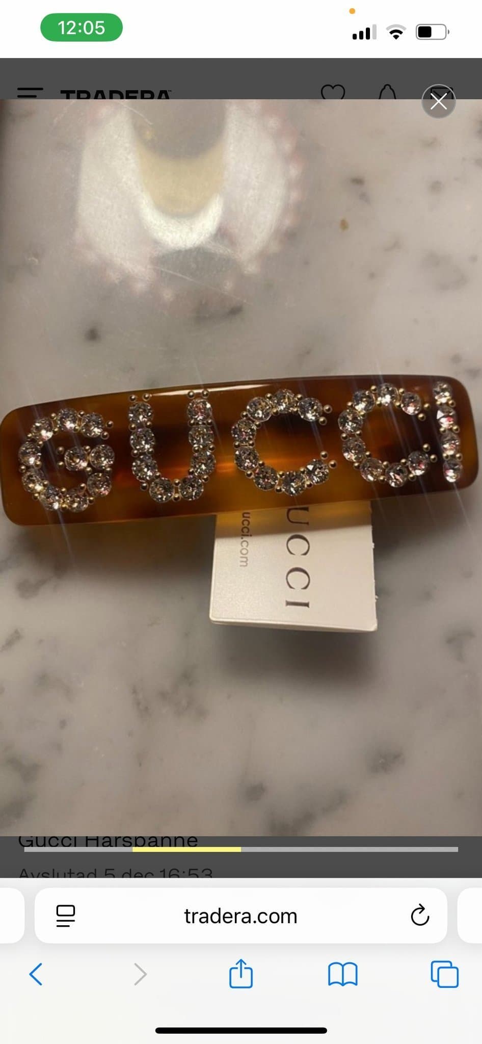 Gucci hårspänne nytt och oanvänt
