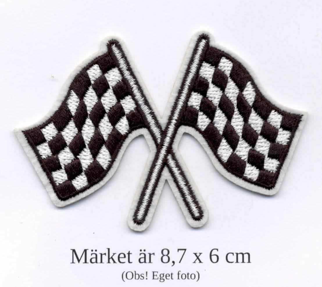 Tygmärke - Racingflagga - JULKLAPP! -