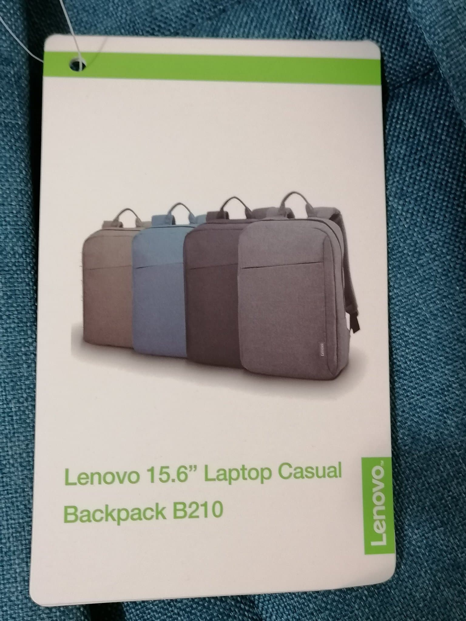Helt ny original Lenovo blå 15.6" laptop ryggsäck