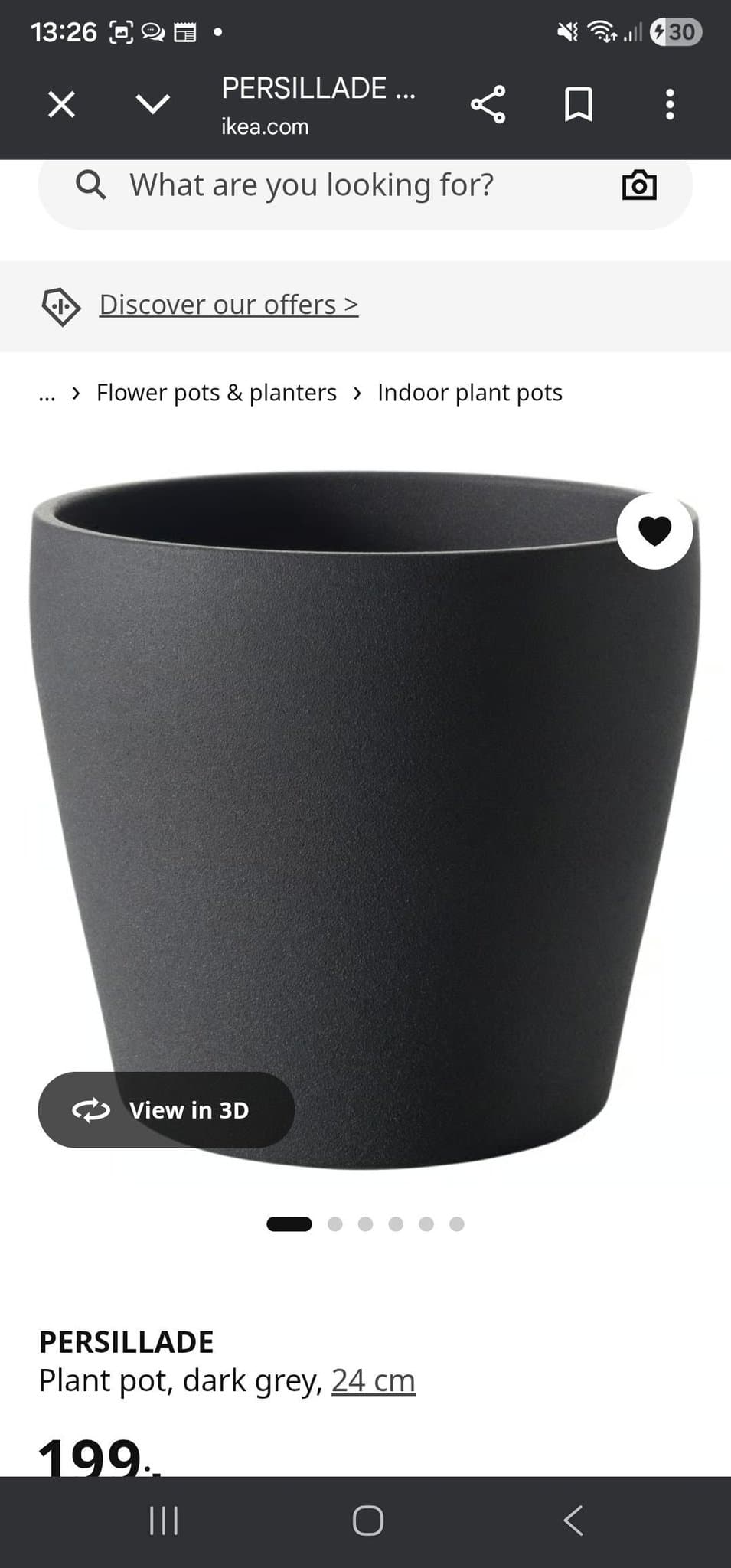 PERSILADE Kruka och justerbart bambu växtstativ