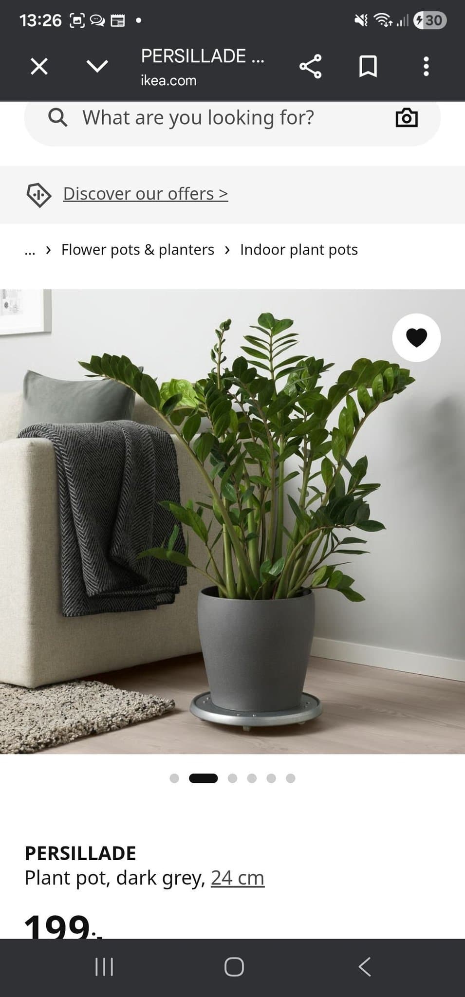 PERSILADE Kruka och justerbart bambu växtstativ