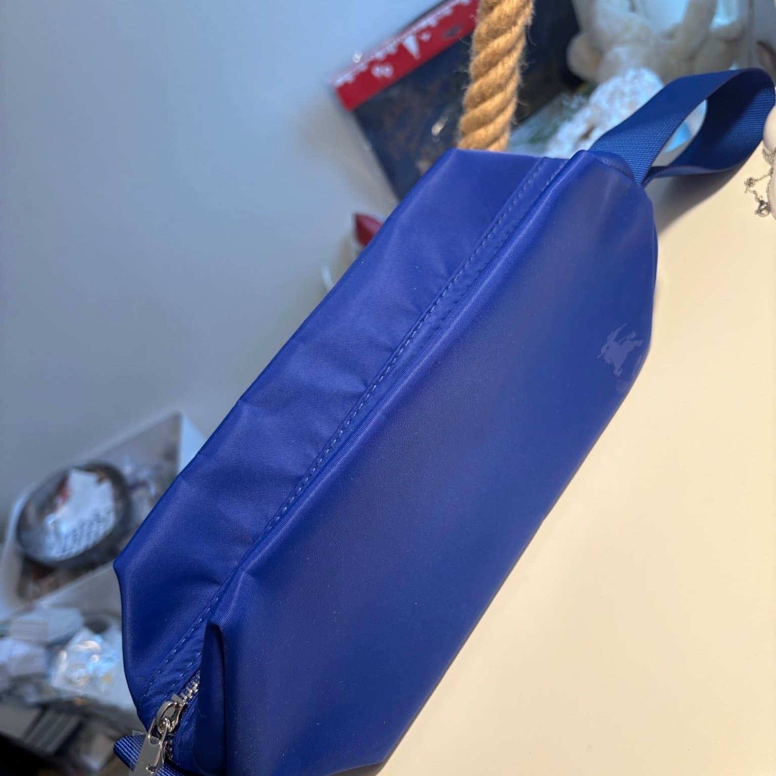 Blå Burberry necessär med dragkedja, Herr, ny/oanvänd!