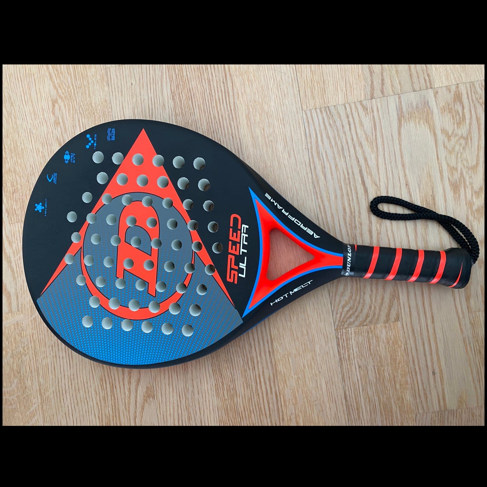 Dunlop Speed Ultra, inklusive fodral. Helt nytt oanvänt racket med fodral