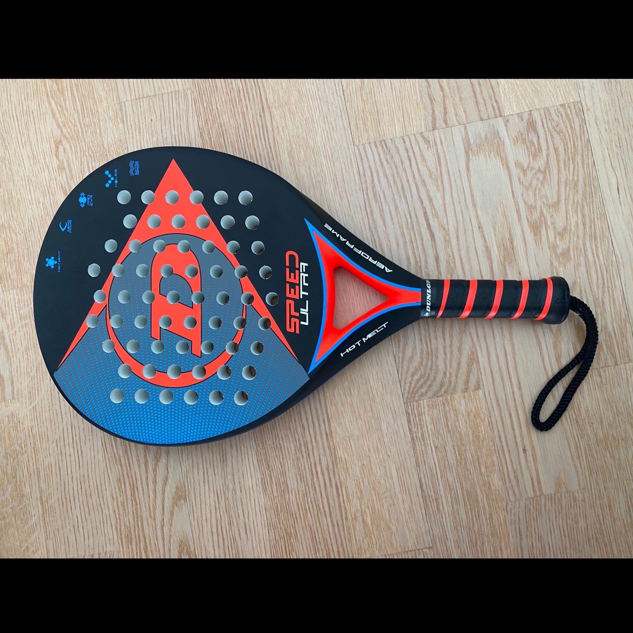 Dunlop Speed Ultra, inklusive fodral. Helt nytt oanvänt racket med fodral