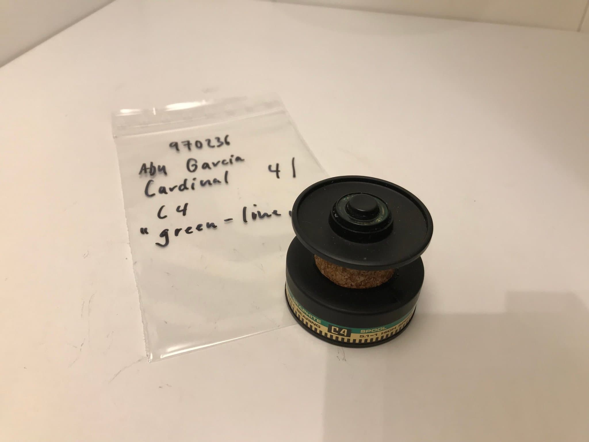 reservdel Abu Garcia Cardinal 4 "green-line", här: 970236 original spole
