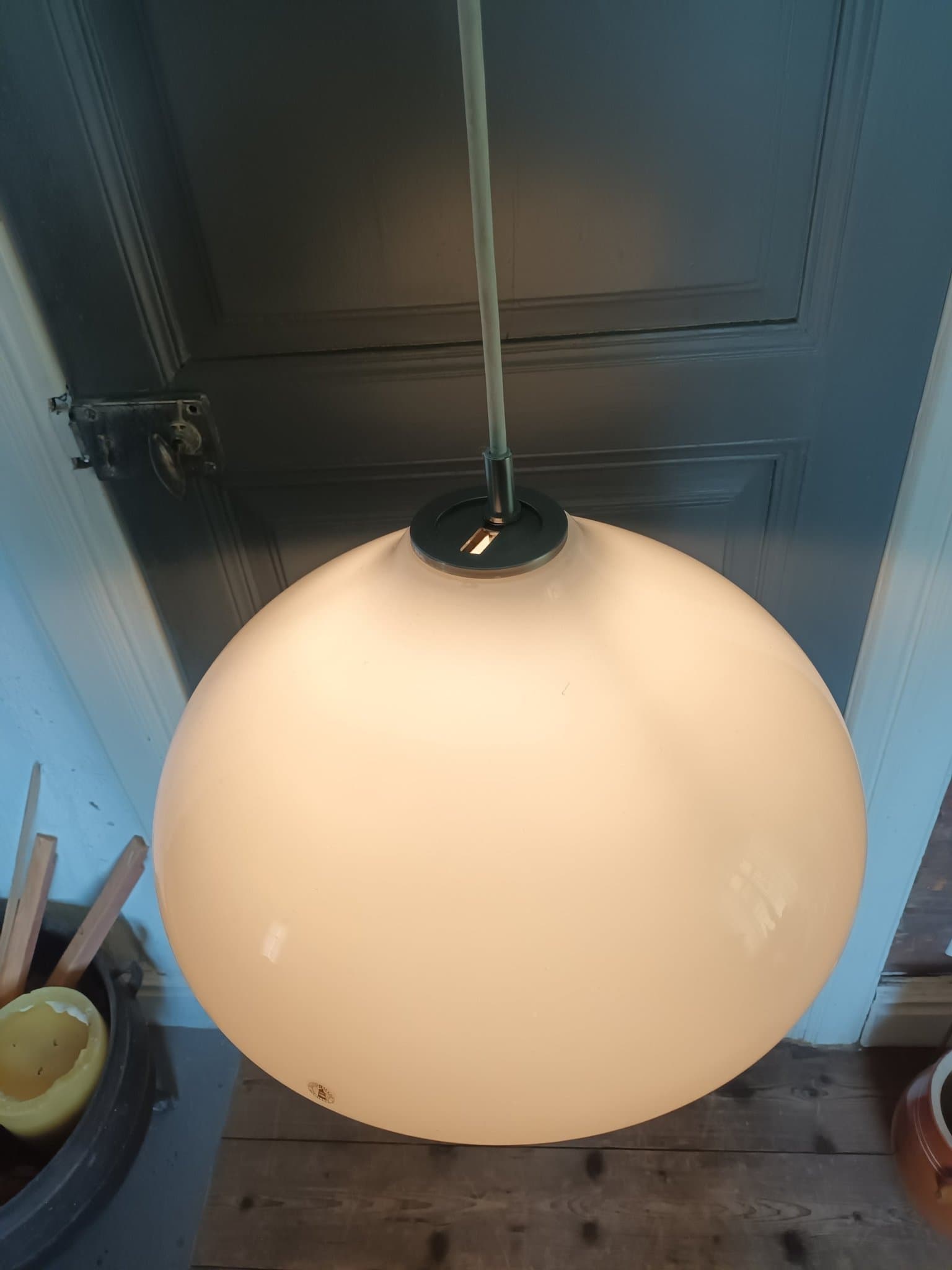 IKEA MÅNLJUS Taklampa, förmodligen är lampan från slutet 1900 tal.