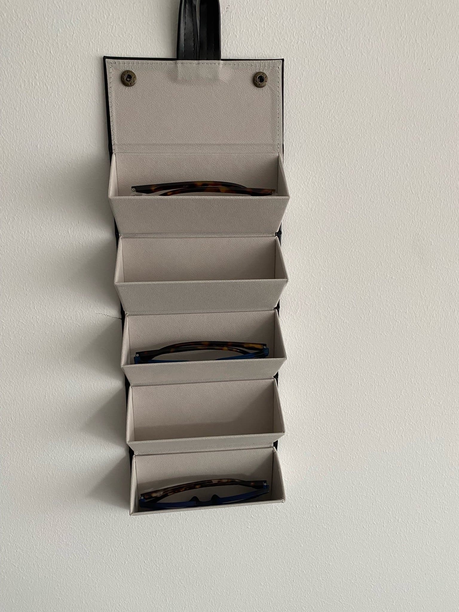 Glasögonfodral för 5 st glasögon ihopfällbart