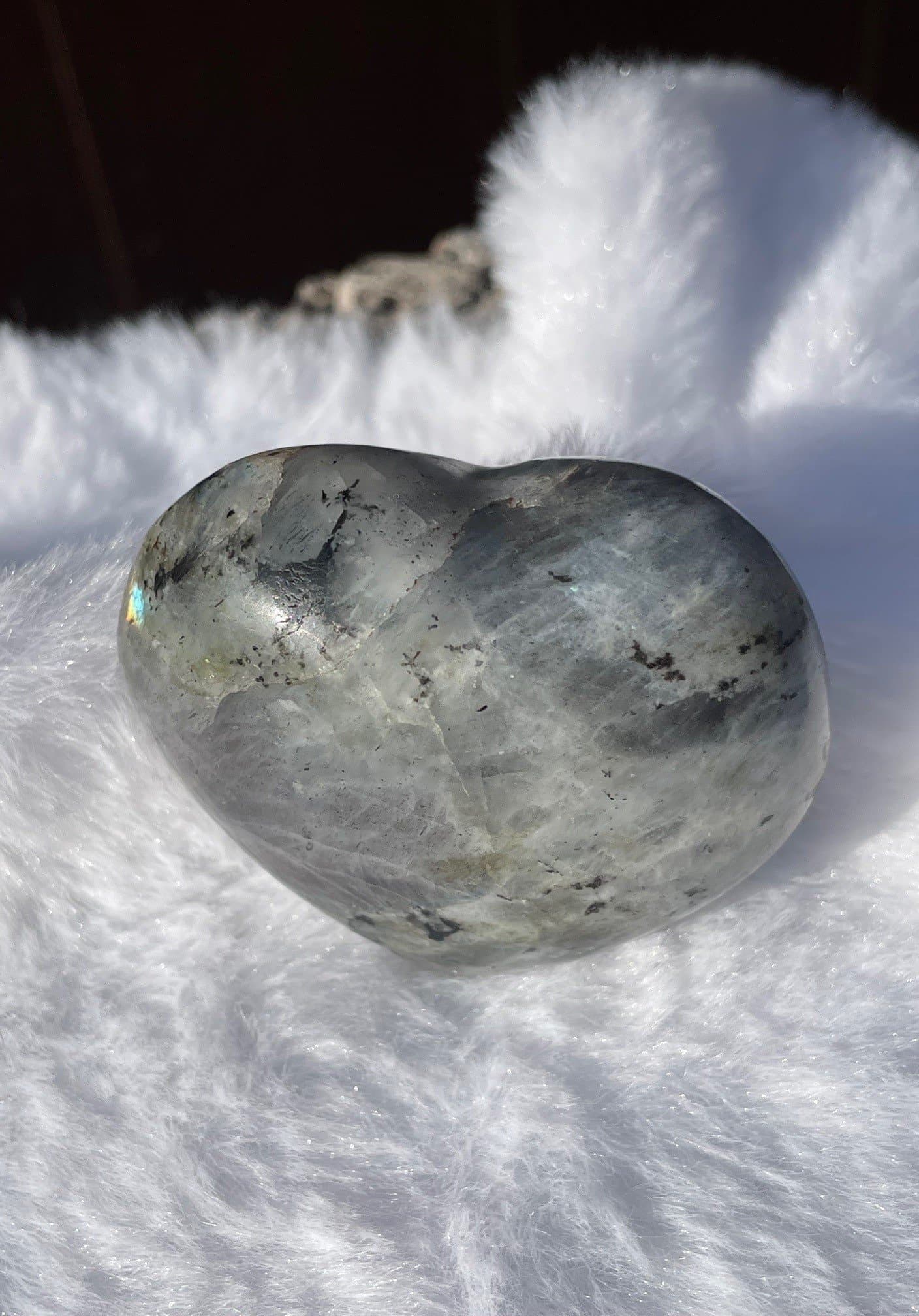 ~ Labradorit ~ Hjärta ~ NYTT