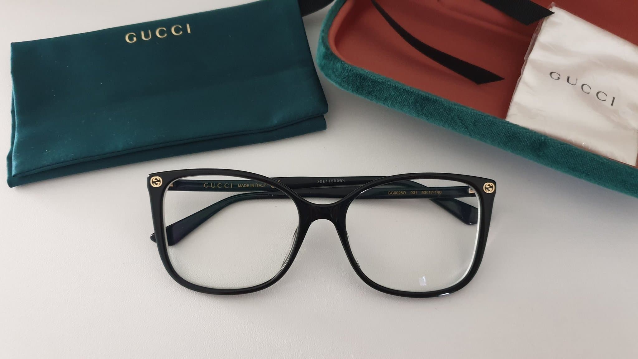 Gucci Glasögon GG0026O Svart Nyskick