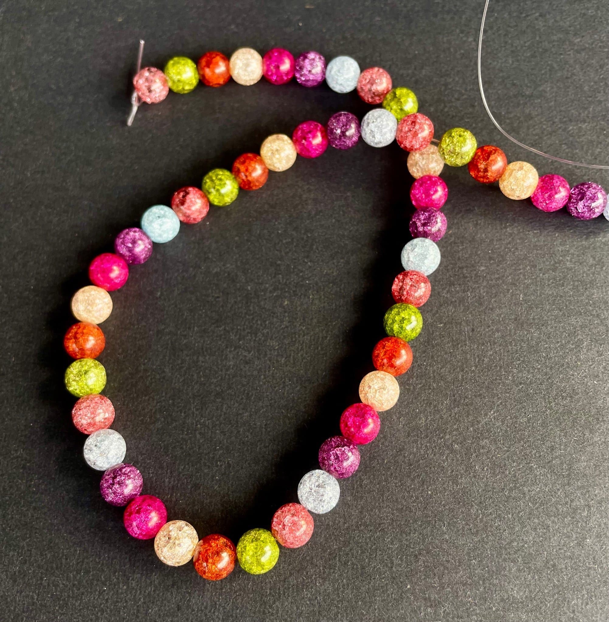 Glaspärlor 1sträng med 48 stycken exklusiva pärlor