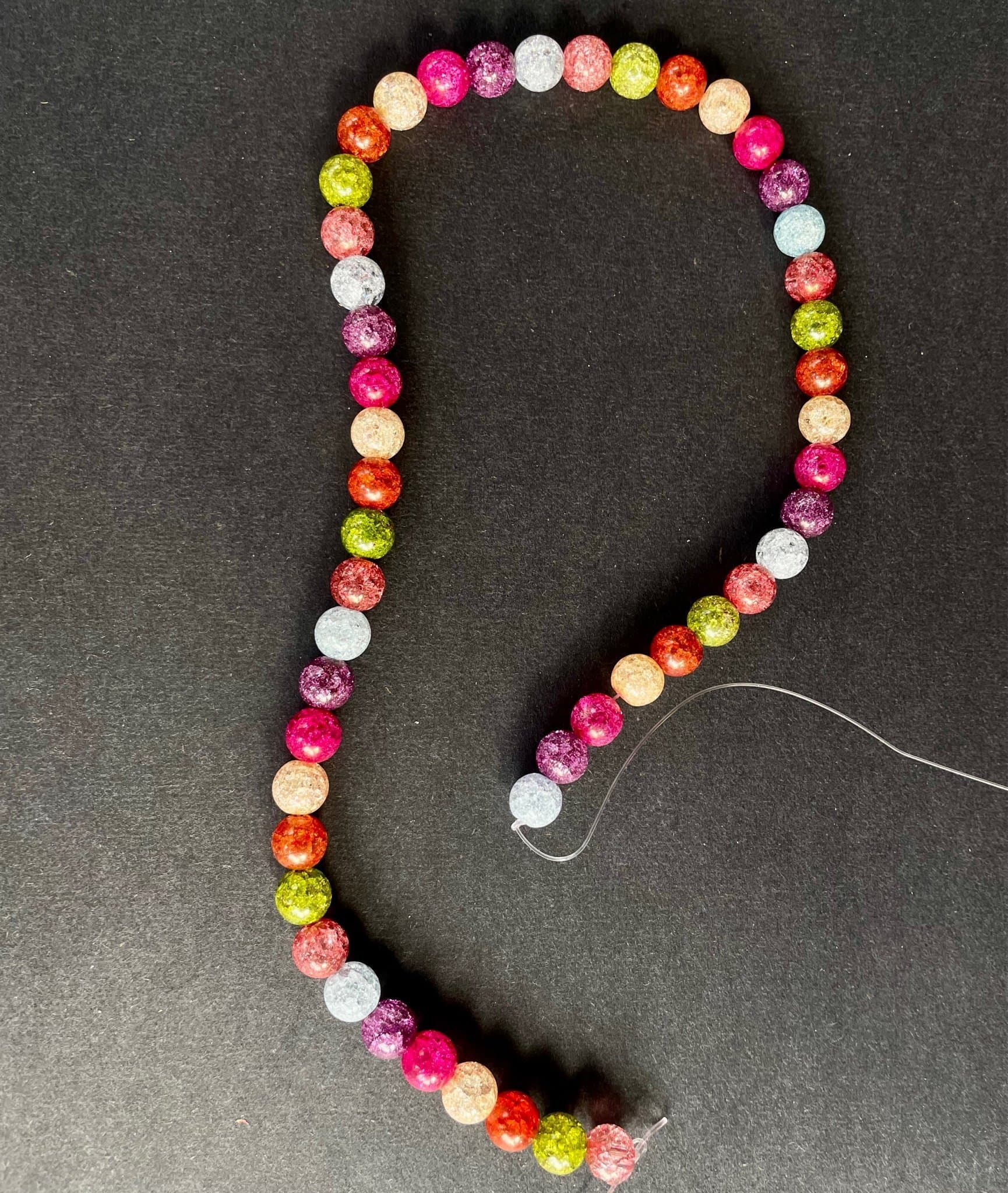 Glaspärlor 1sträng med 48 stycken exklusiva pärlor